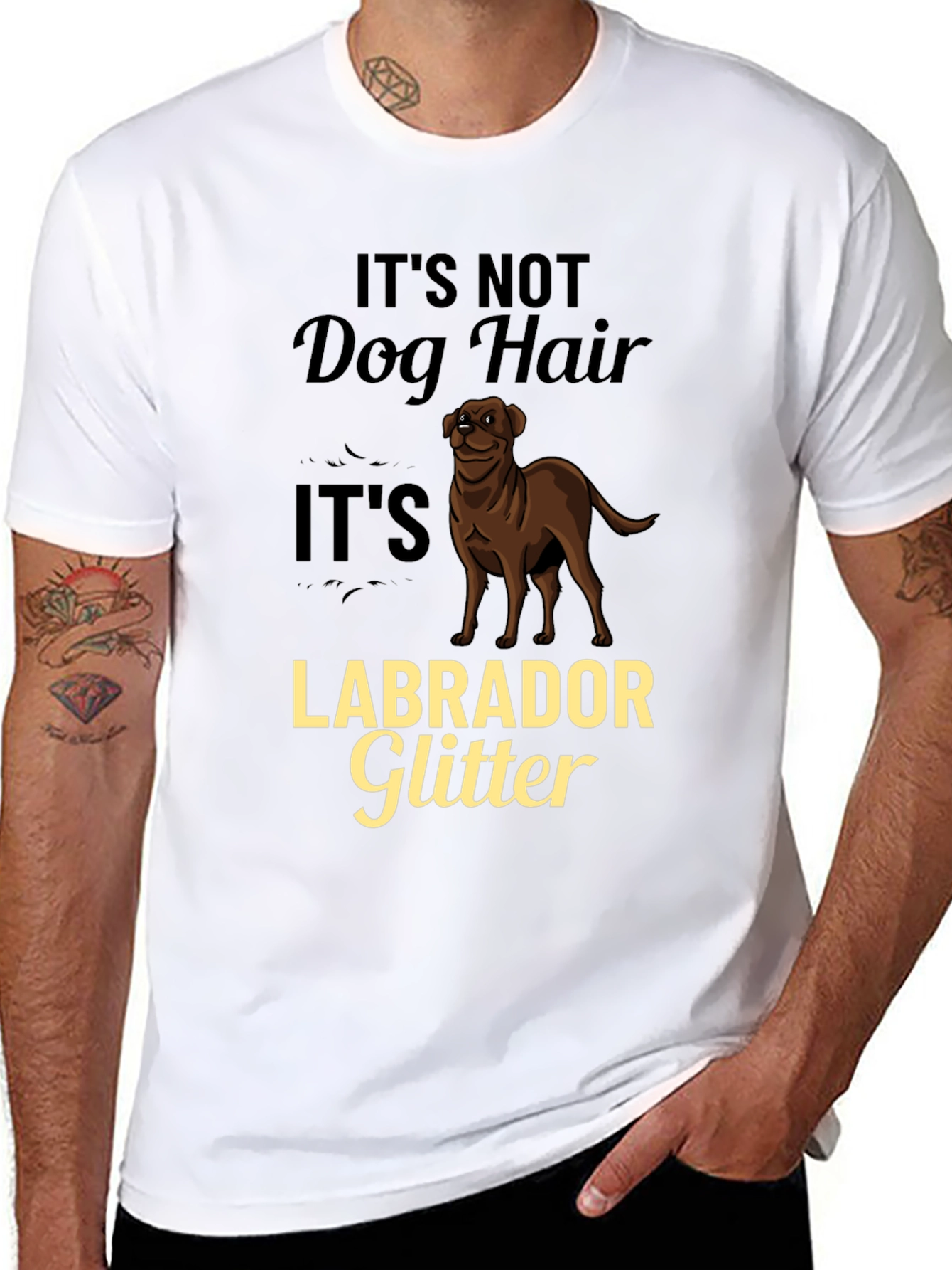 Labrador Glitter Dog Lover T-Shirt