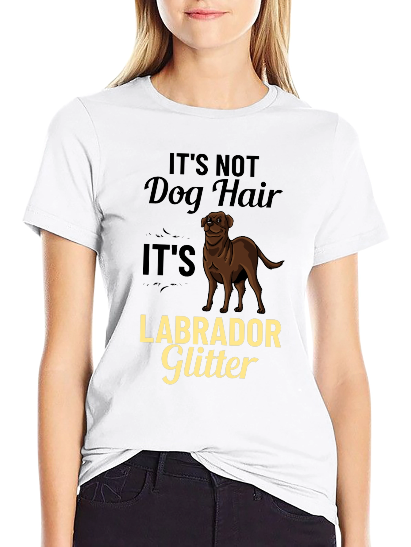 Labrador Glitter Dog Lover T-Shirt