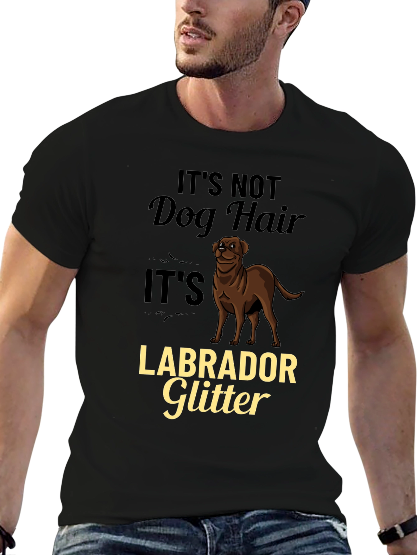 Labrador Glitter Dog Lover T-Shirt