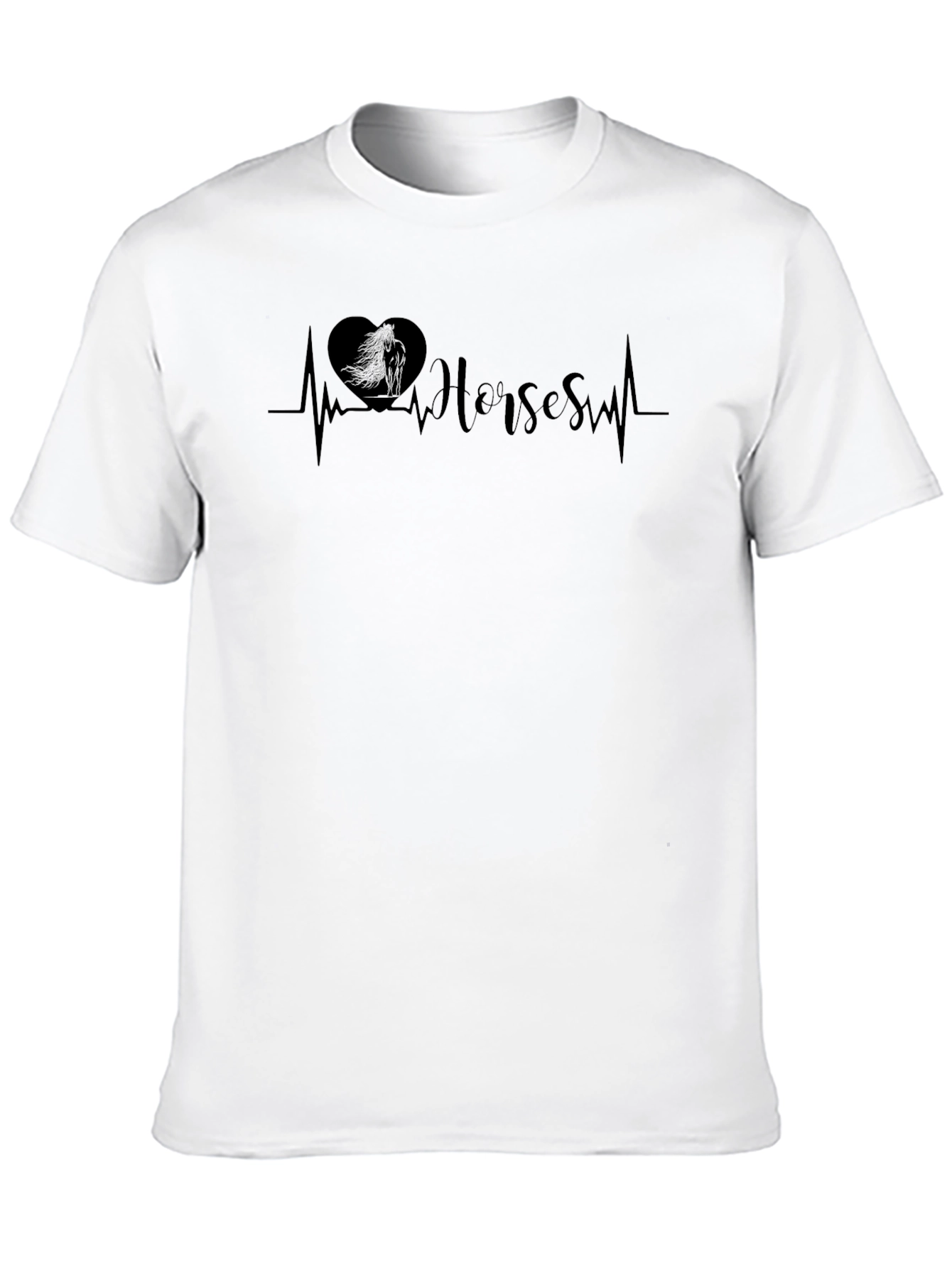 Heartbeat Horses Graphic T-Shirt