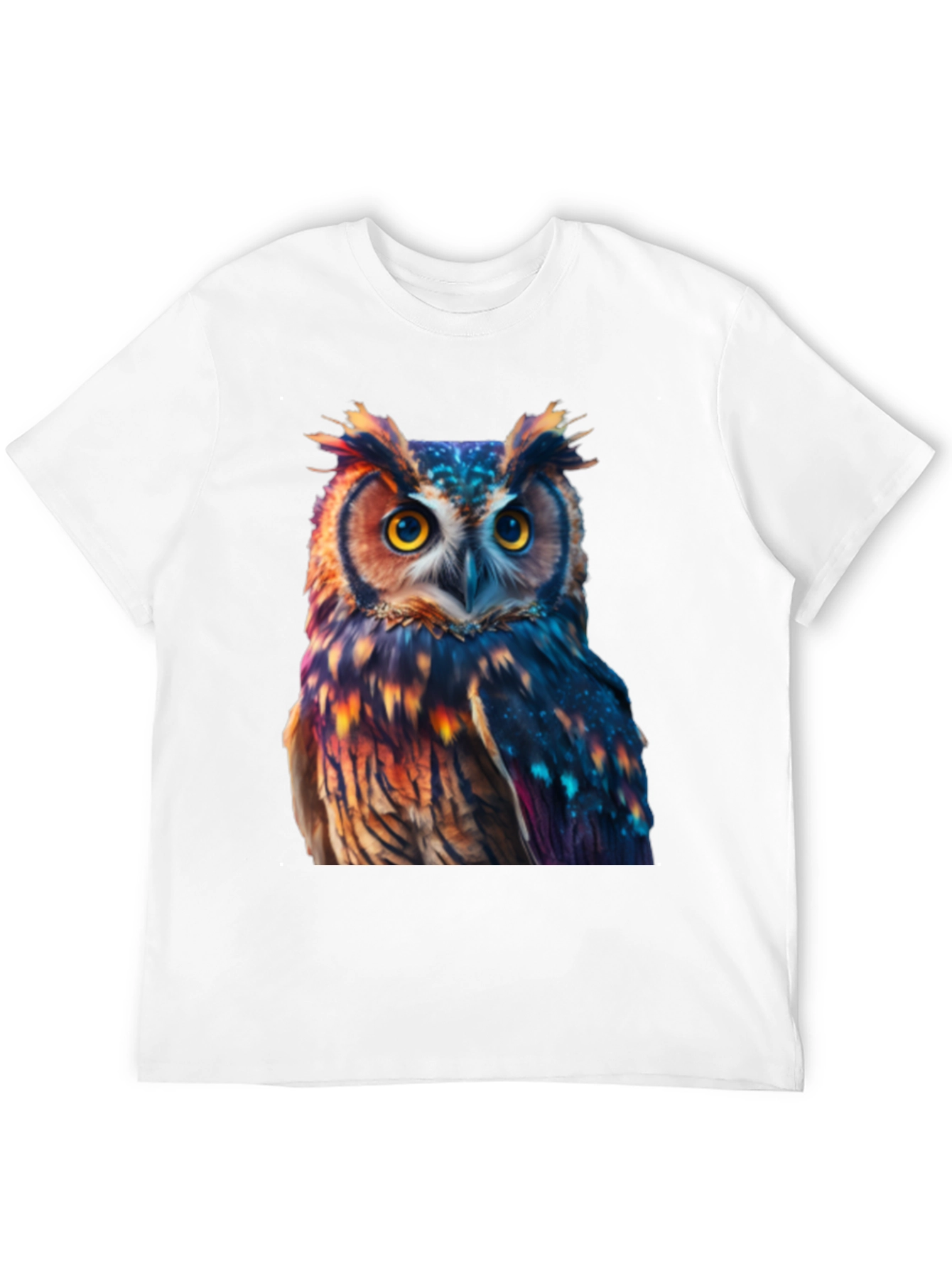 Owl Print Black T-Shirt