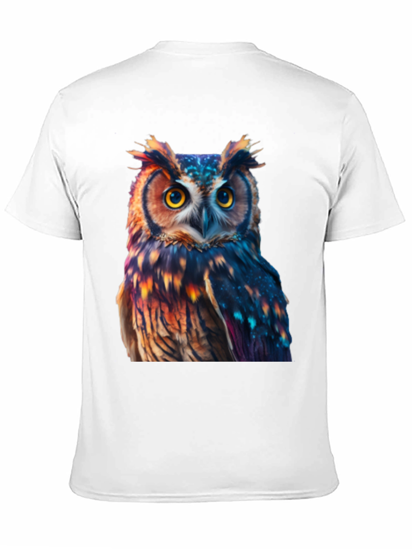 Owl Print Black T-Shirt