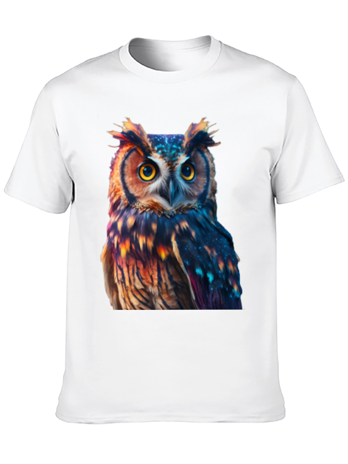 Owl Print Black T-Shirt