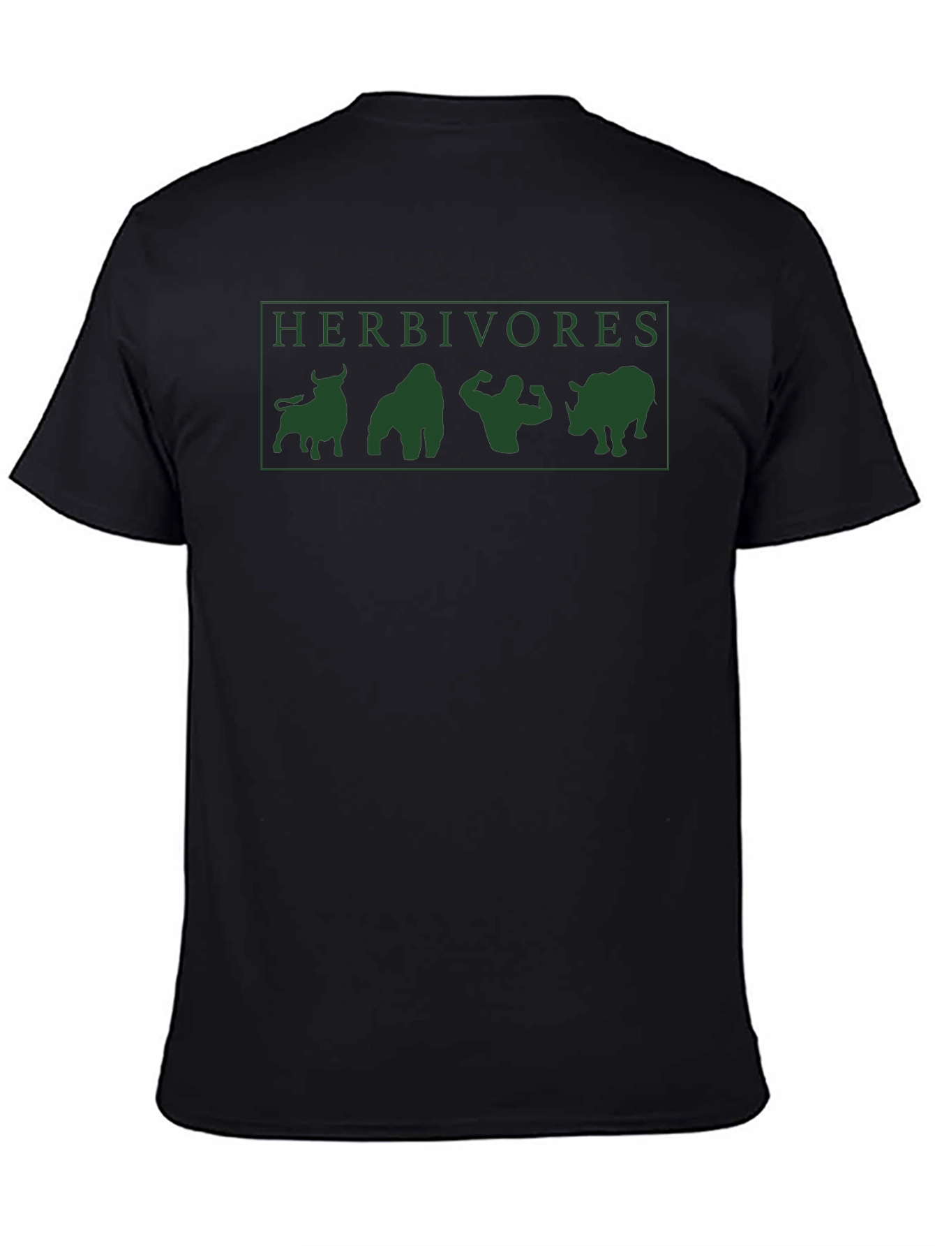 Herbivore Power: Black Graphic Tee