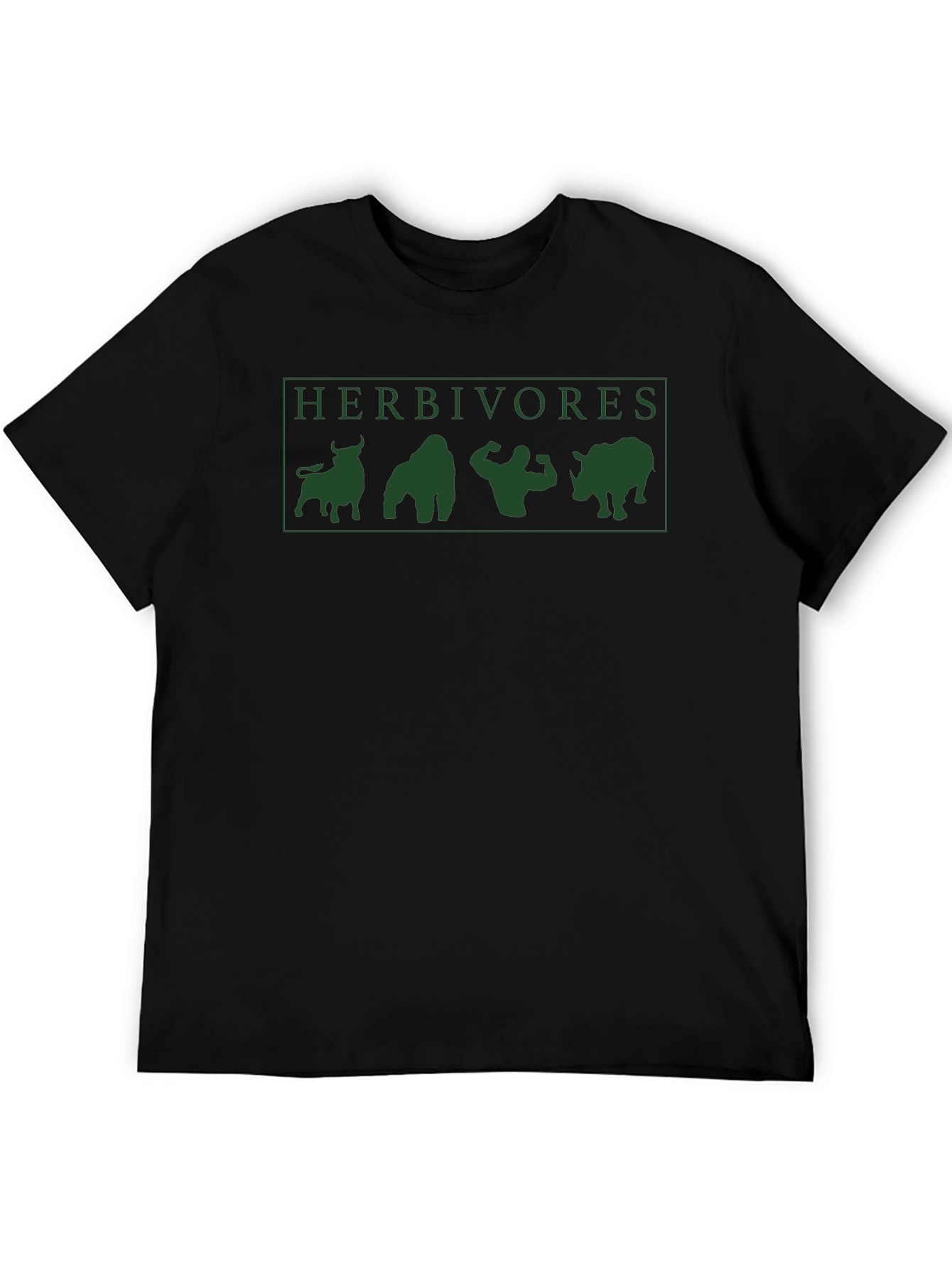 Herbivore Power: Black Graphic Tee