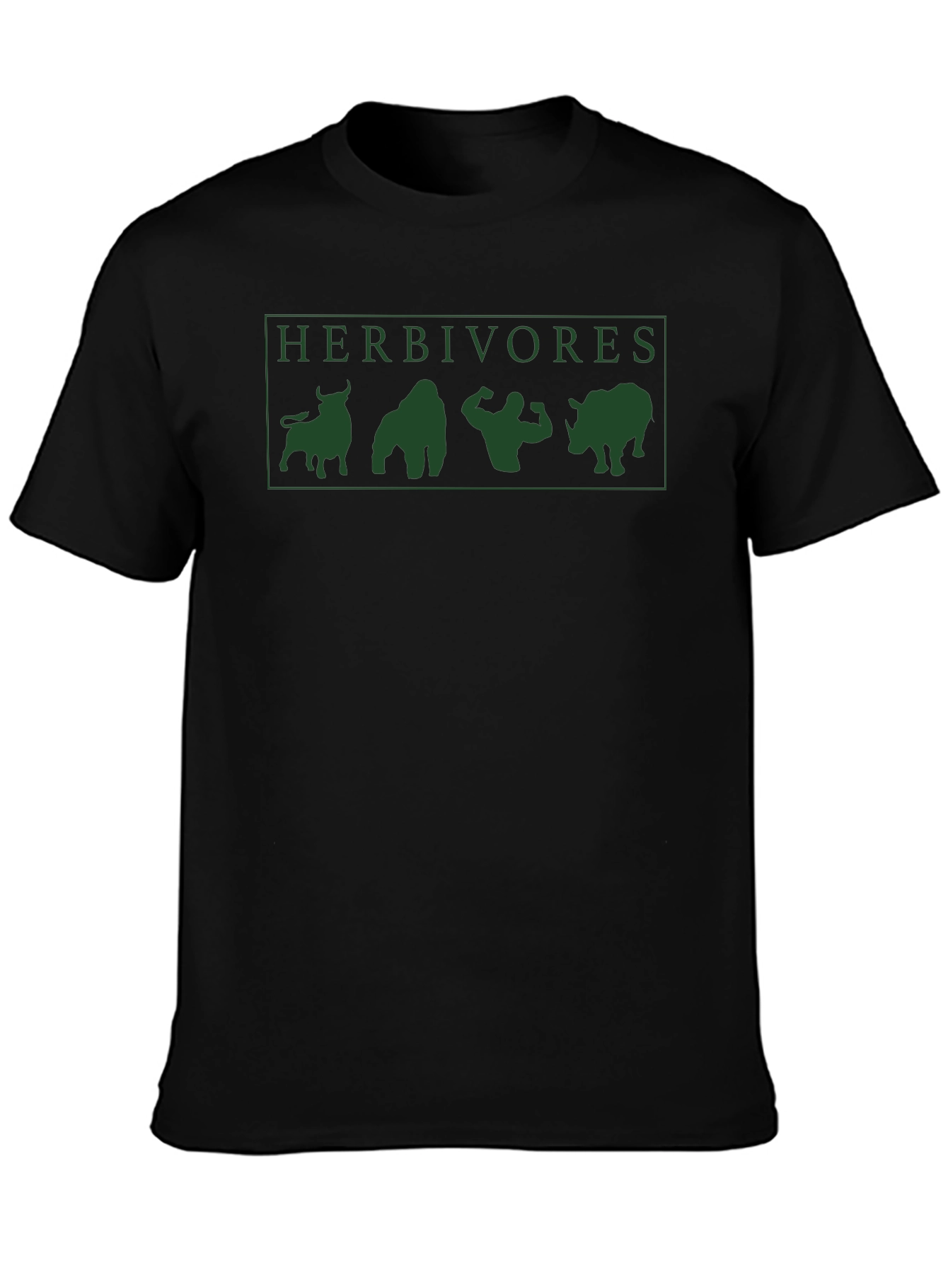 Herbivore Power: Black Graphic Tee