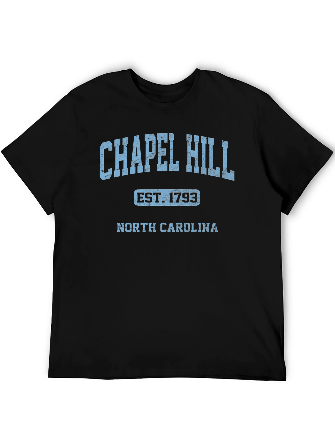 Chapel Hill North Carolina Est. 1793 Black T-Shirt