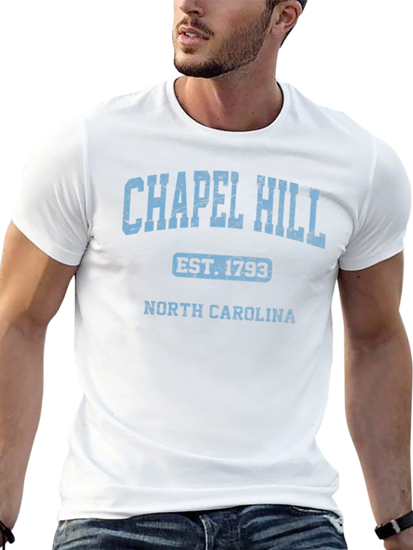 Chapel Hill North Carolina Est. 1793 Black T-Shirt