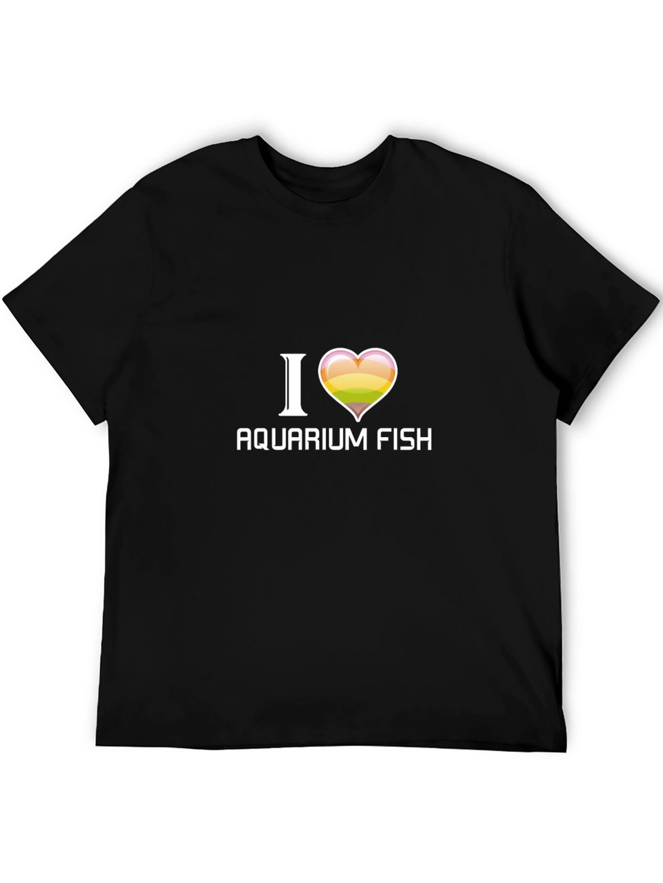 I Love Aquarium Fish Black T-Shirt