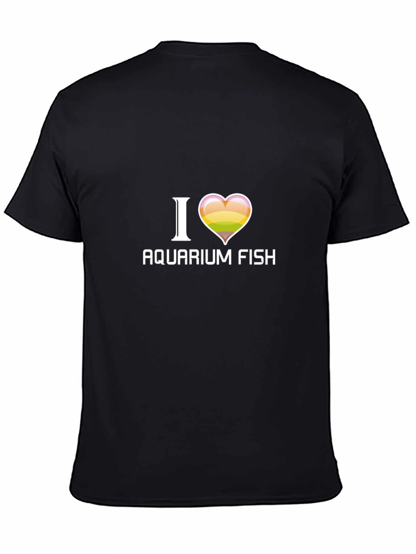 I Love Aquarium Fish Black T-Shirt