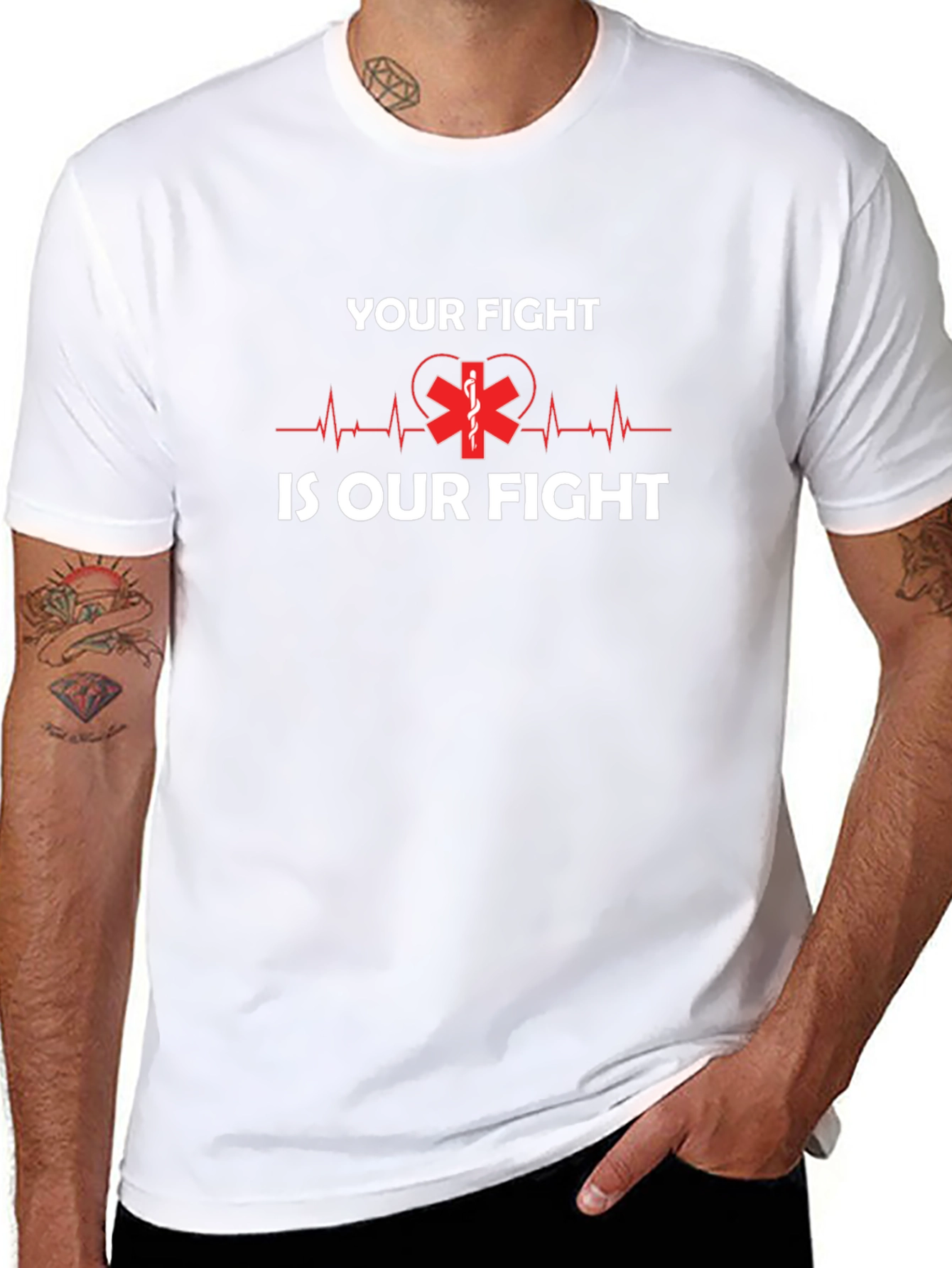 Your Fight Is Our Fight EMT T-Shirt