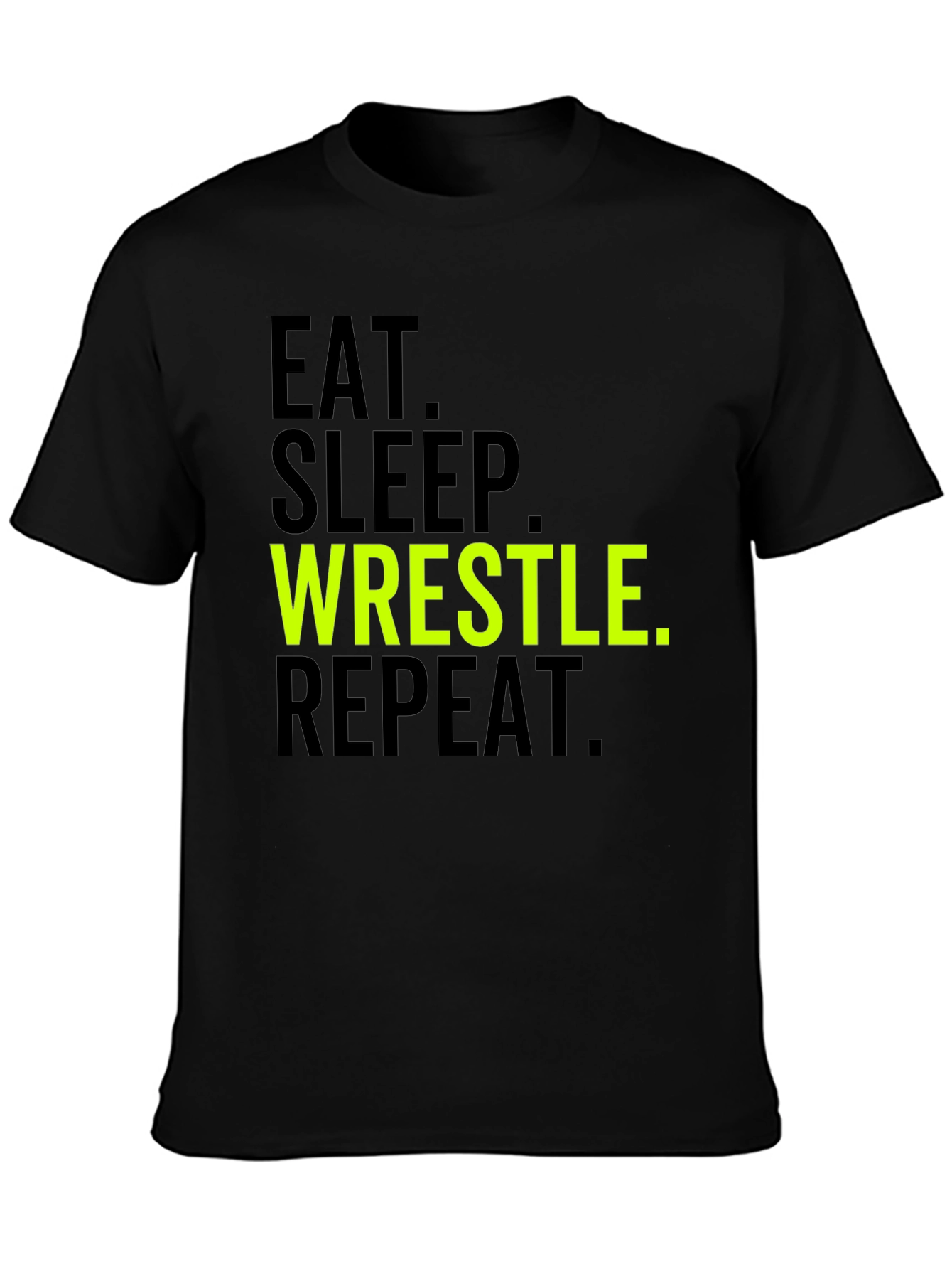 Eat Sleep Wrestle Repeat Graphic Tee