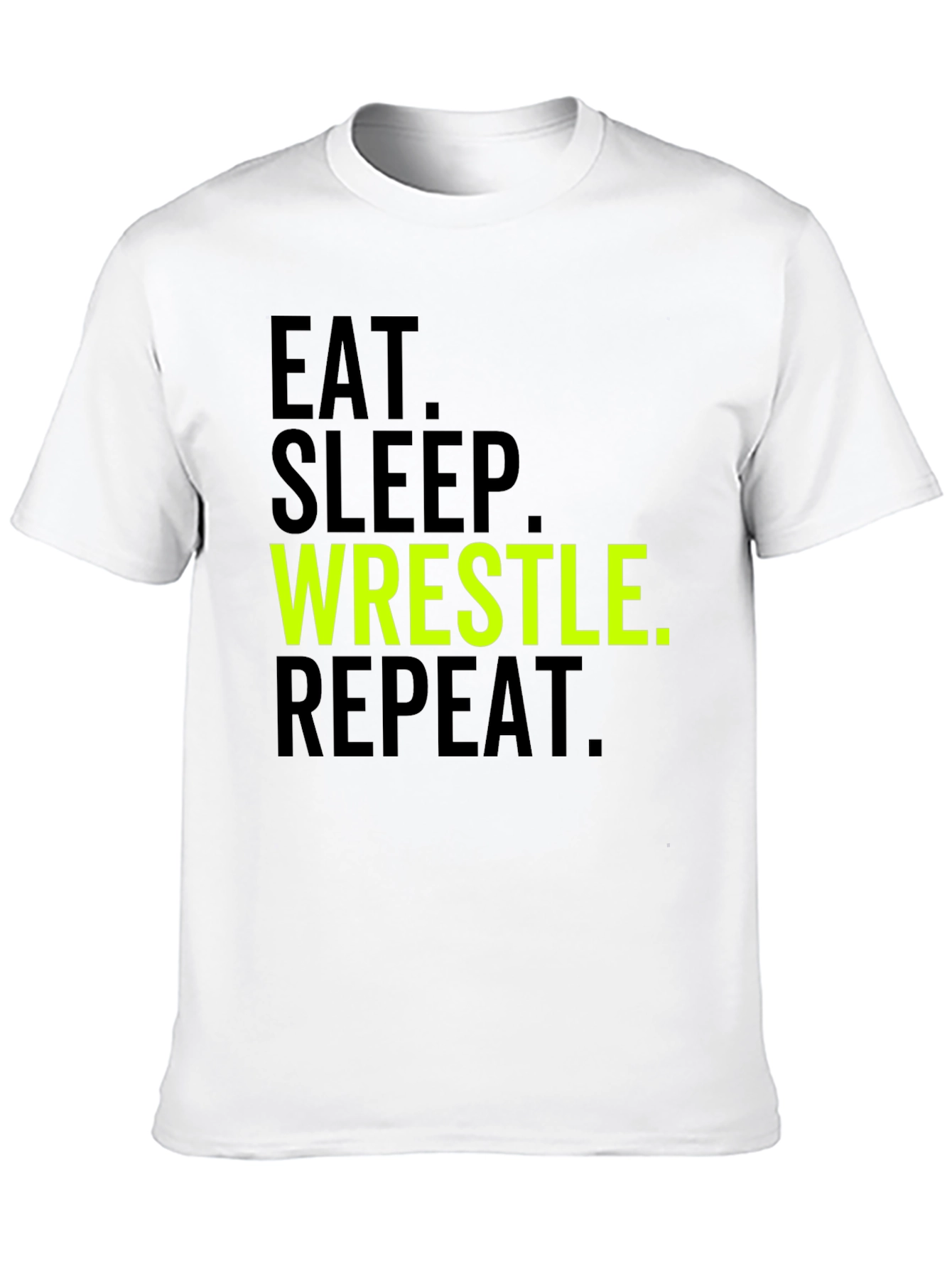 Eat Sleep Wrestle Repeat Graphic Tee