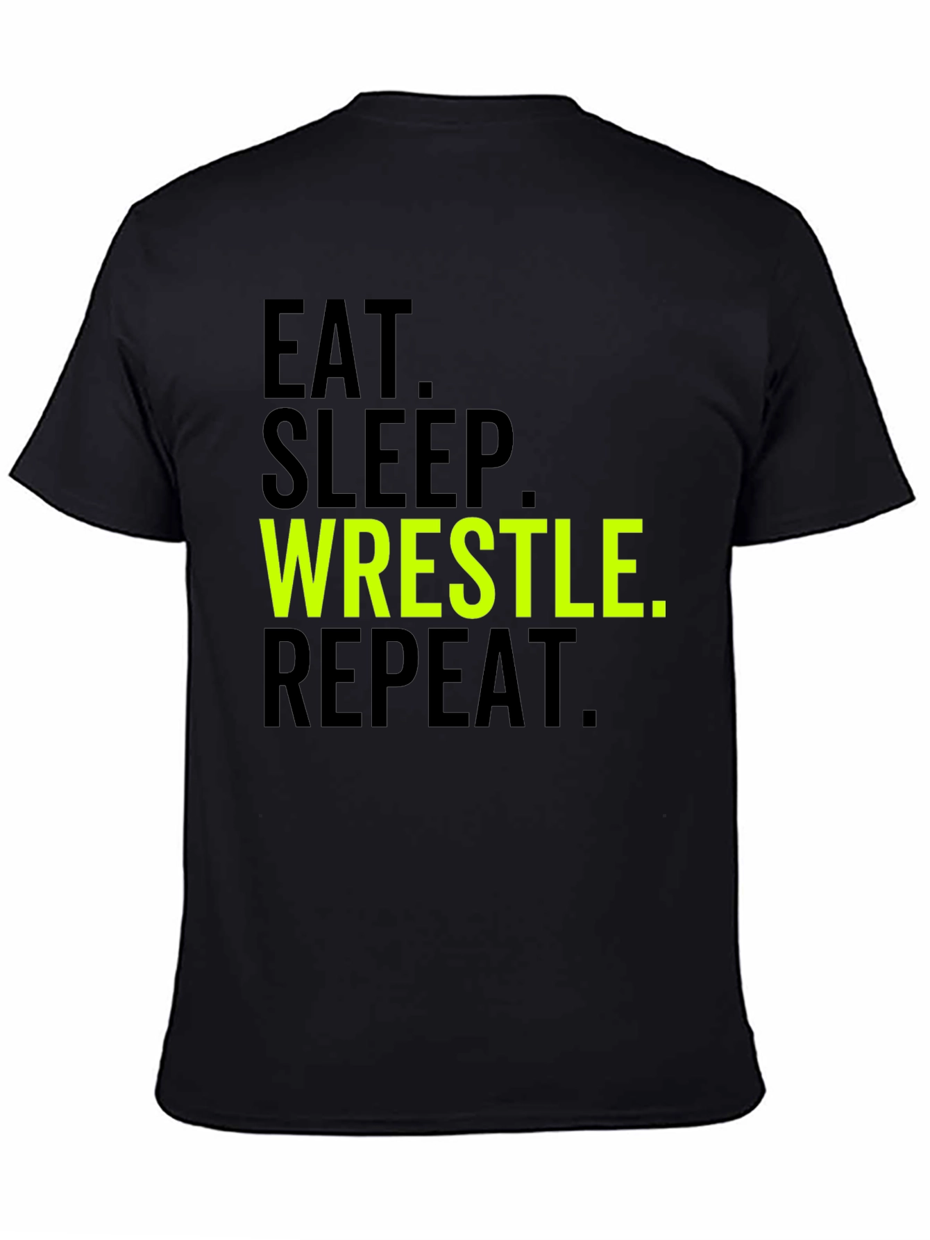 Eat Sleep Wrestle Repeat Graphic Tee