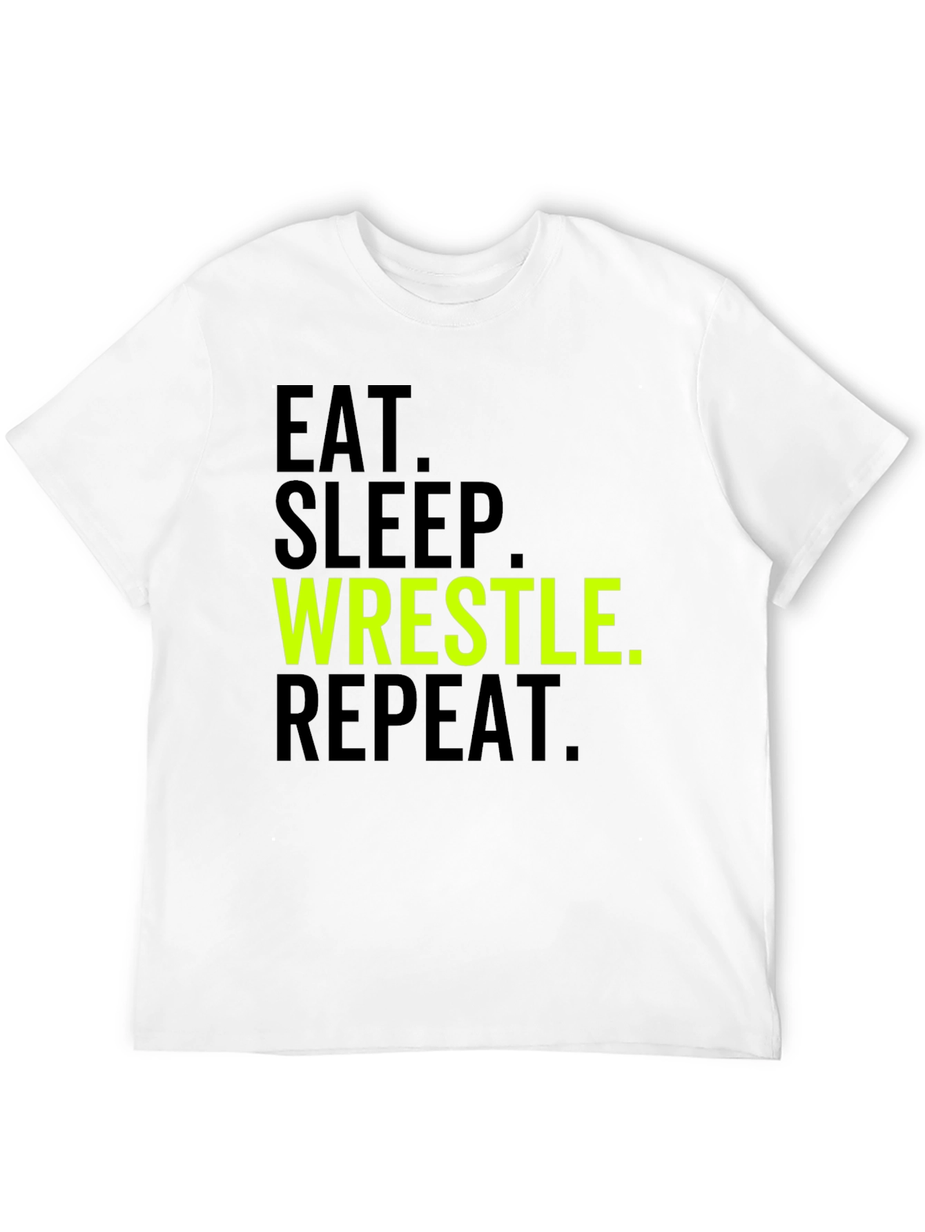 Eat Sleep Wrestle Repeat Graphic Tee