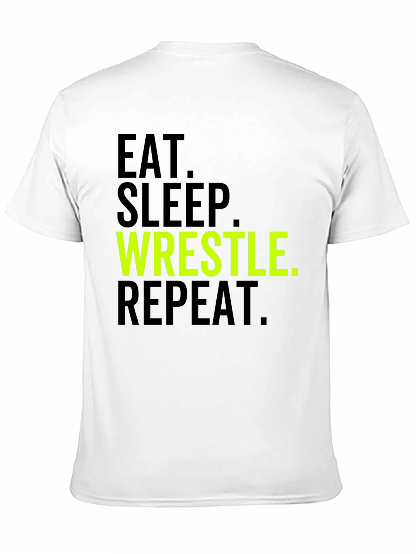 Eat Sleep Wrestle Repeat Graphic Tee