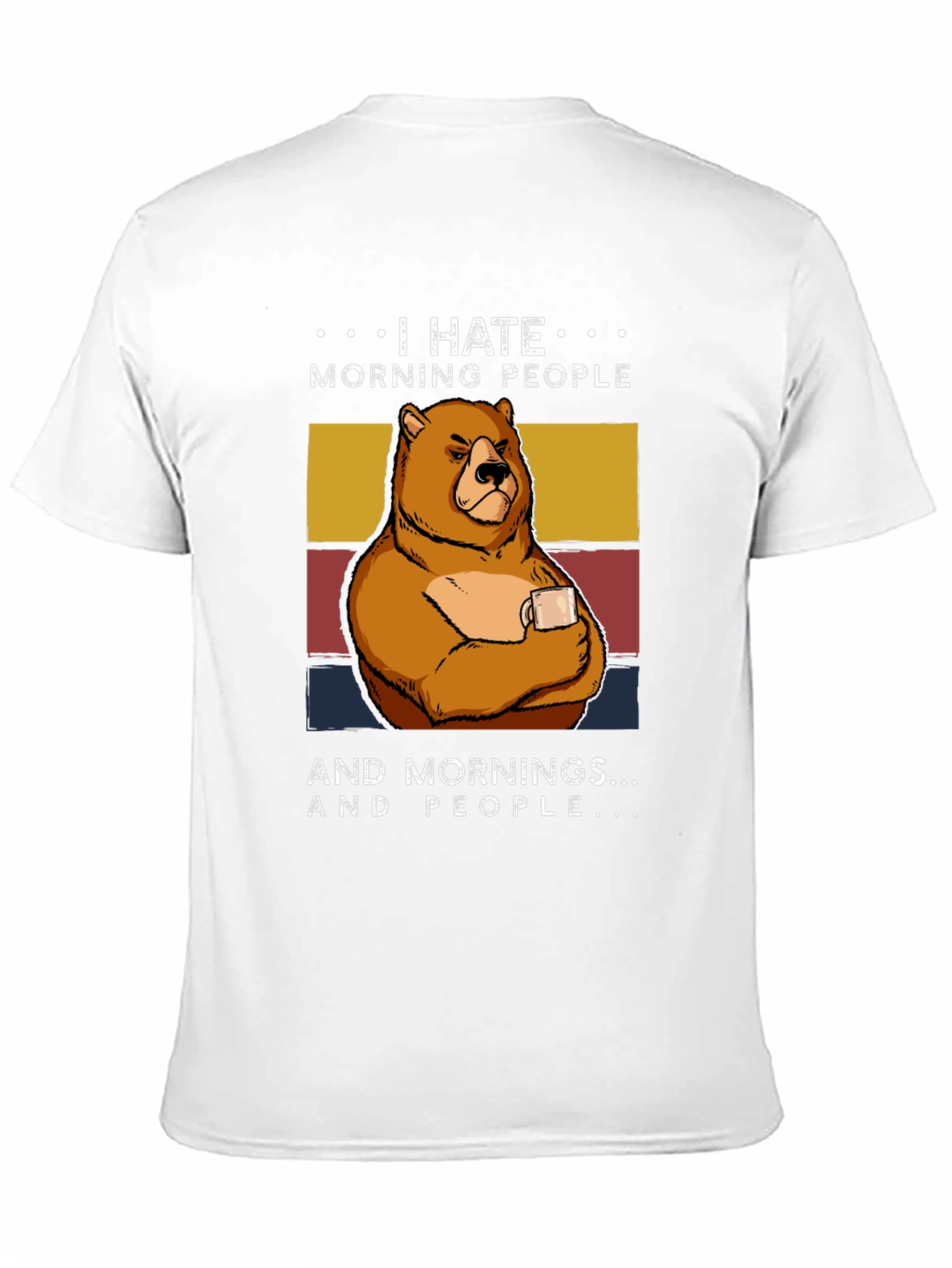 I Hate Morning People Bear T-Shirt