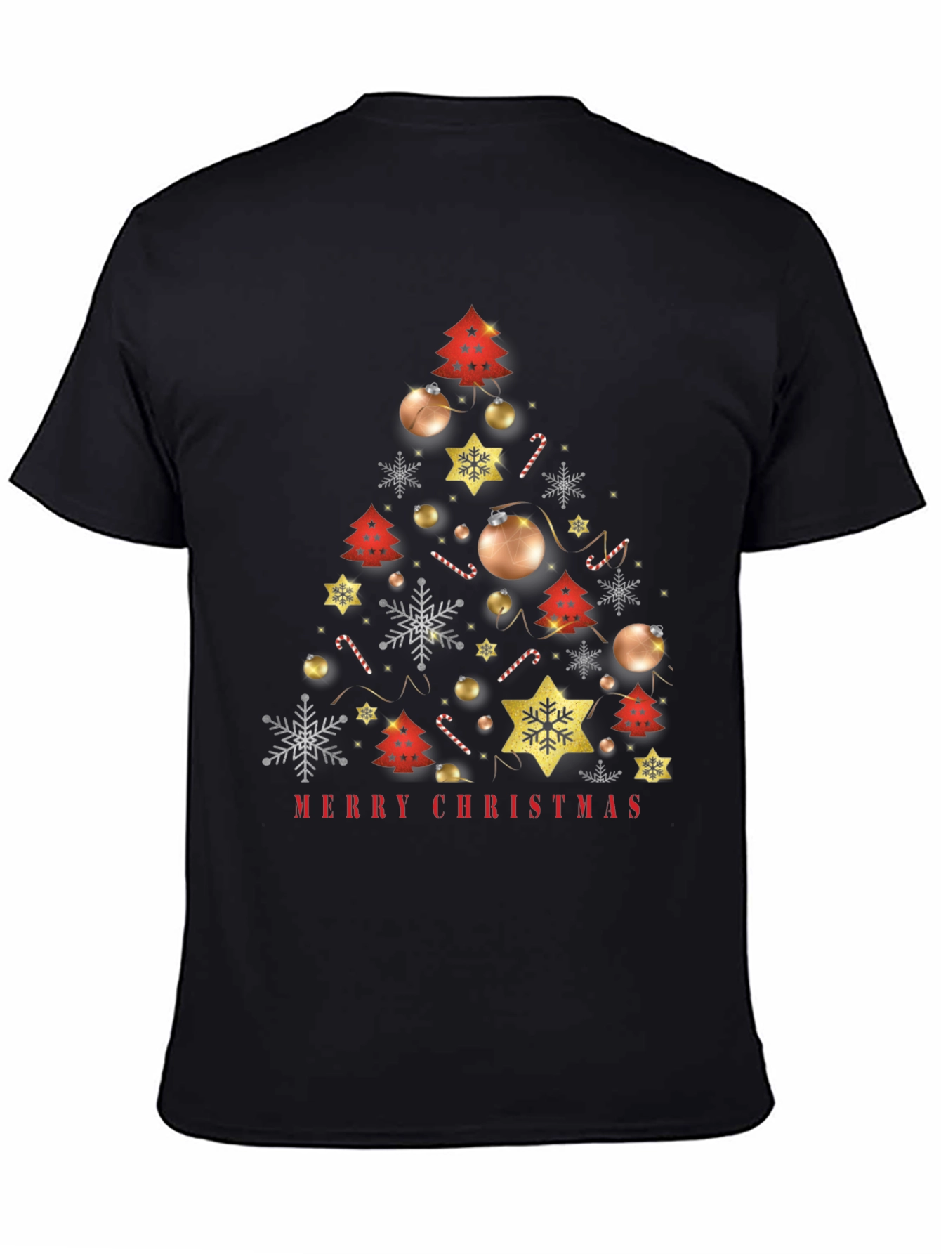 Merry Christmas Tree Graphic Tee