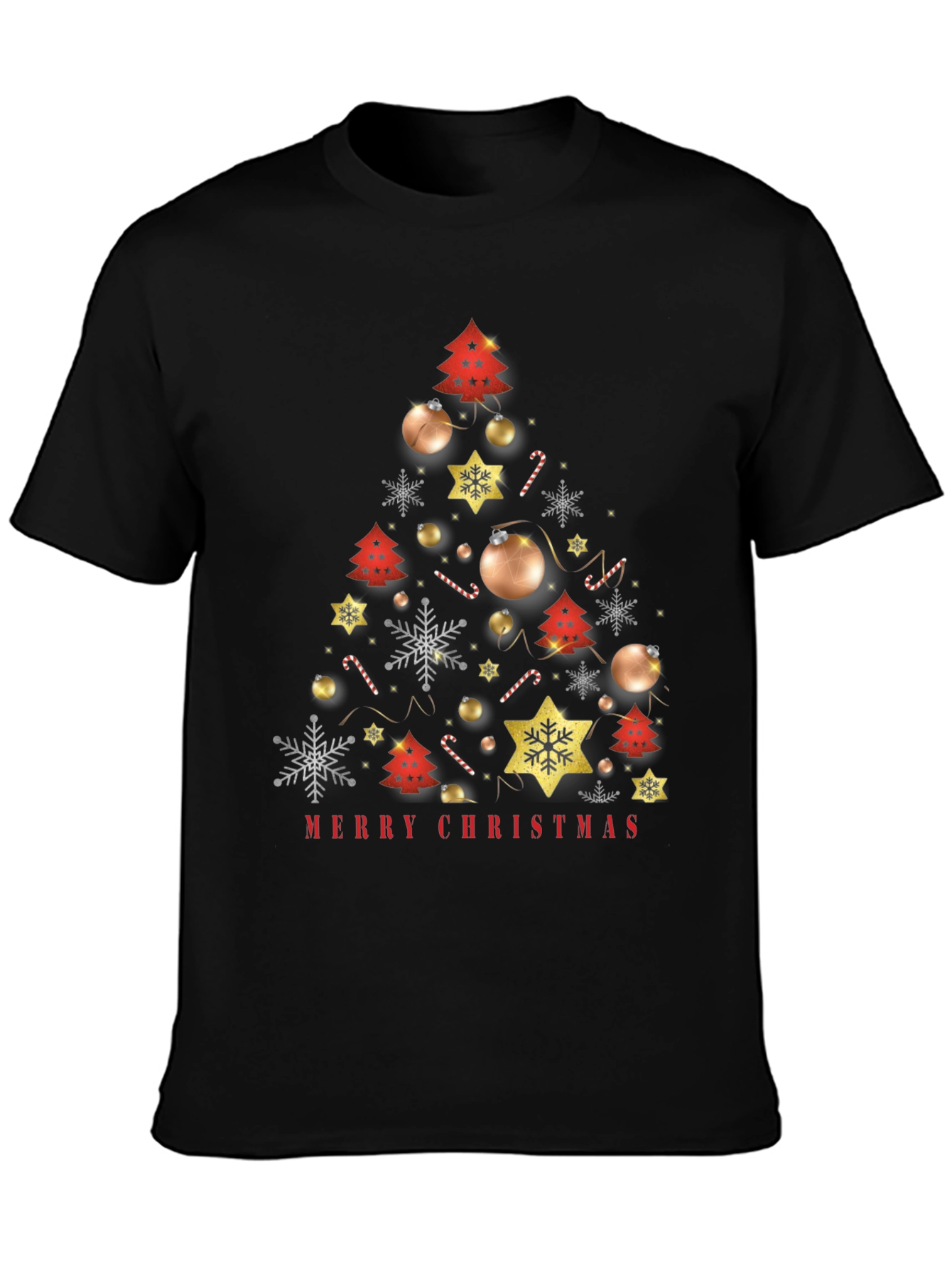 Merry Christmas Tree Graphic Tee