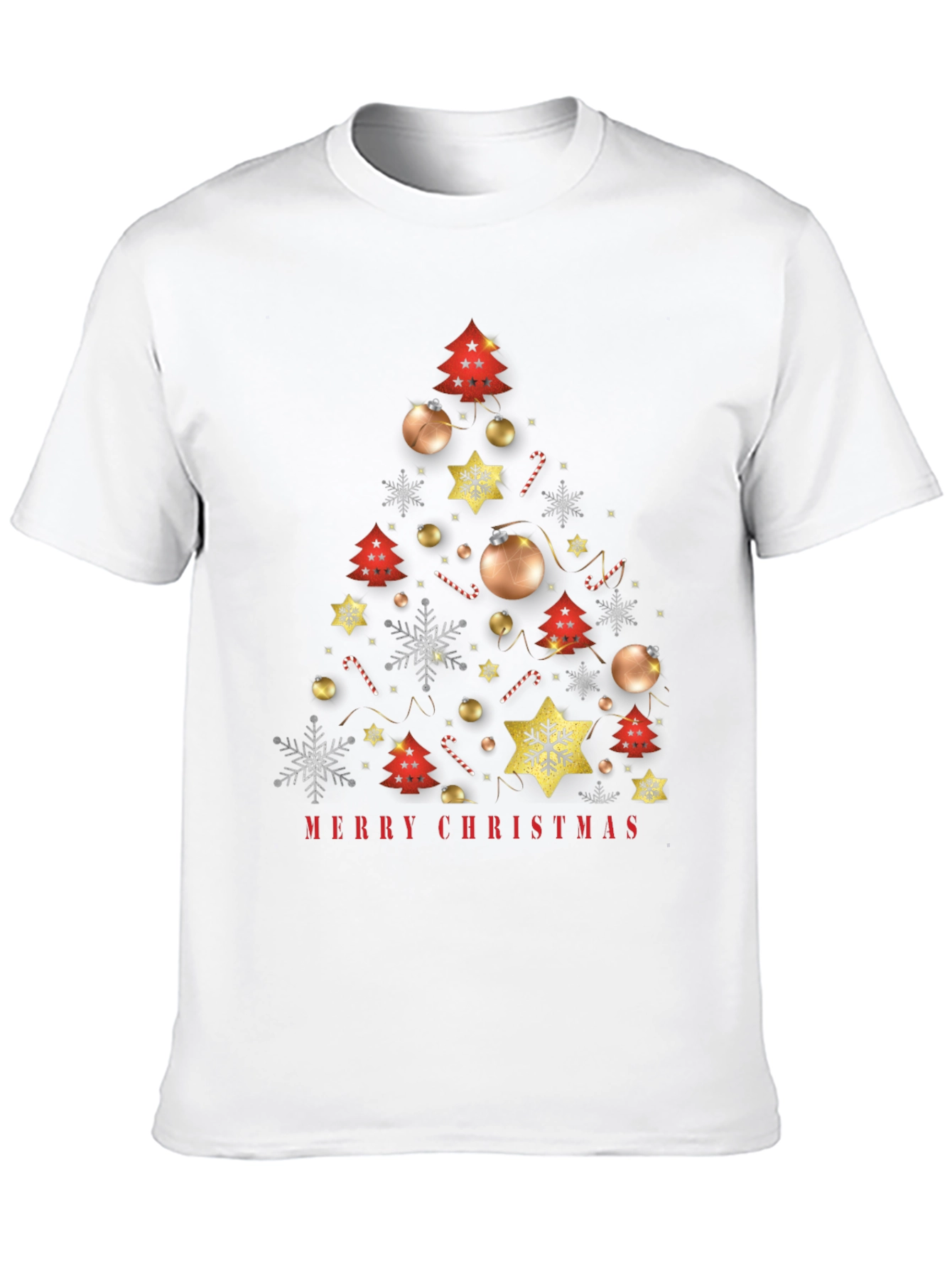 Merry Christmas Tree Graphic Tee