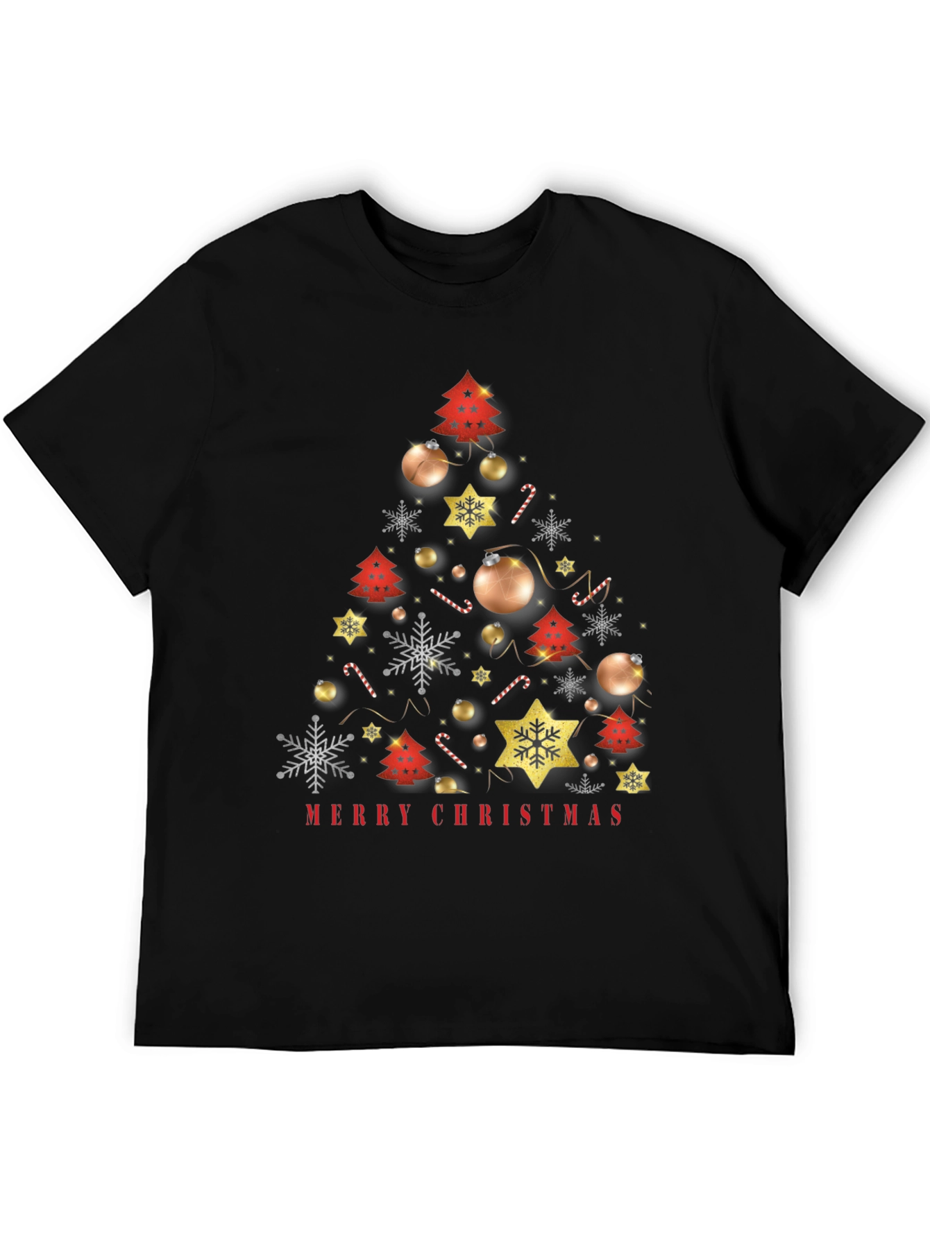 Merry Christmas Tree Graphic Tee
