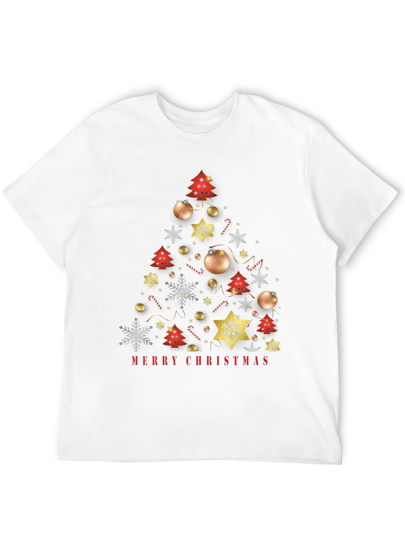 Merry Christmas Tree Graphic Tee