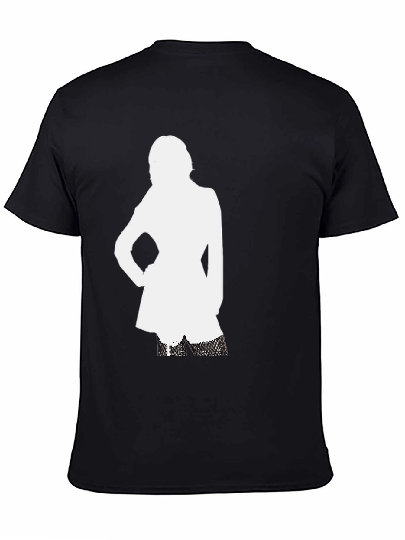 Silhouette Graphic T-Shirt - Black Cotton Tee