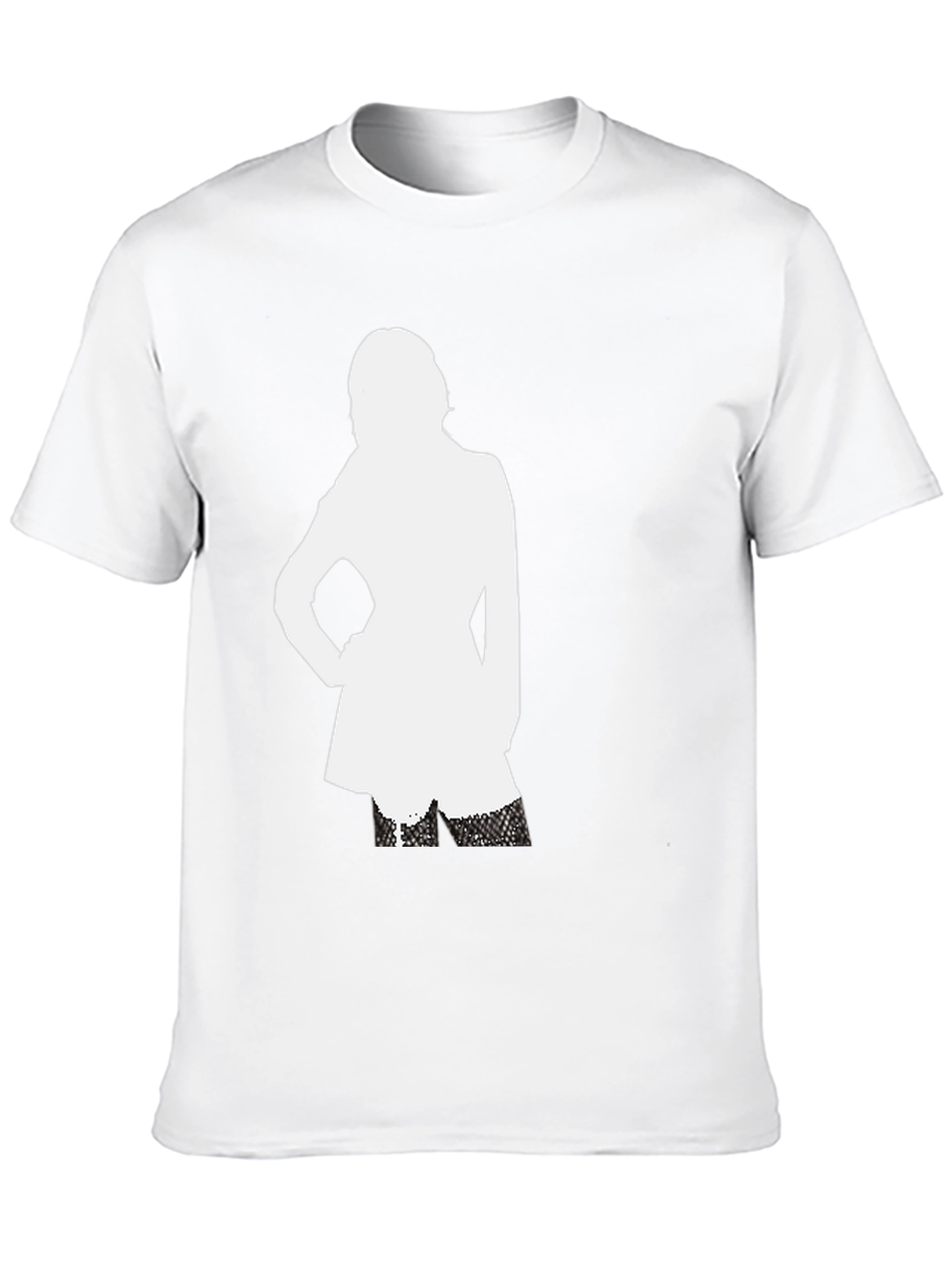 Silhouette Graphic T-Shirt - Black Cotton Tee