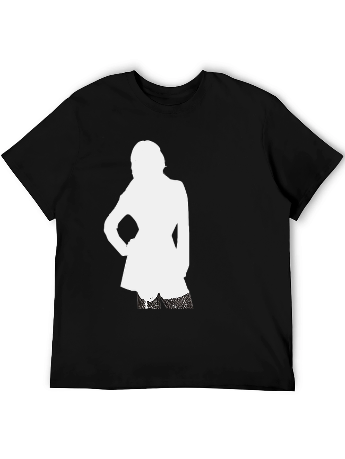 Silhouette Graphic T-Shirt - Black Cotton Tee
