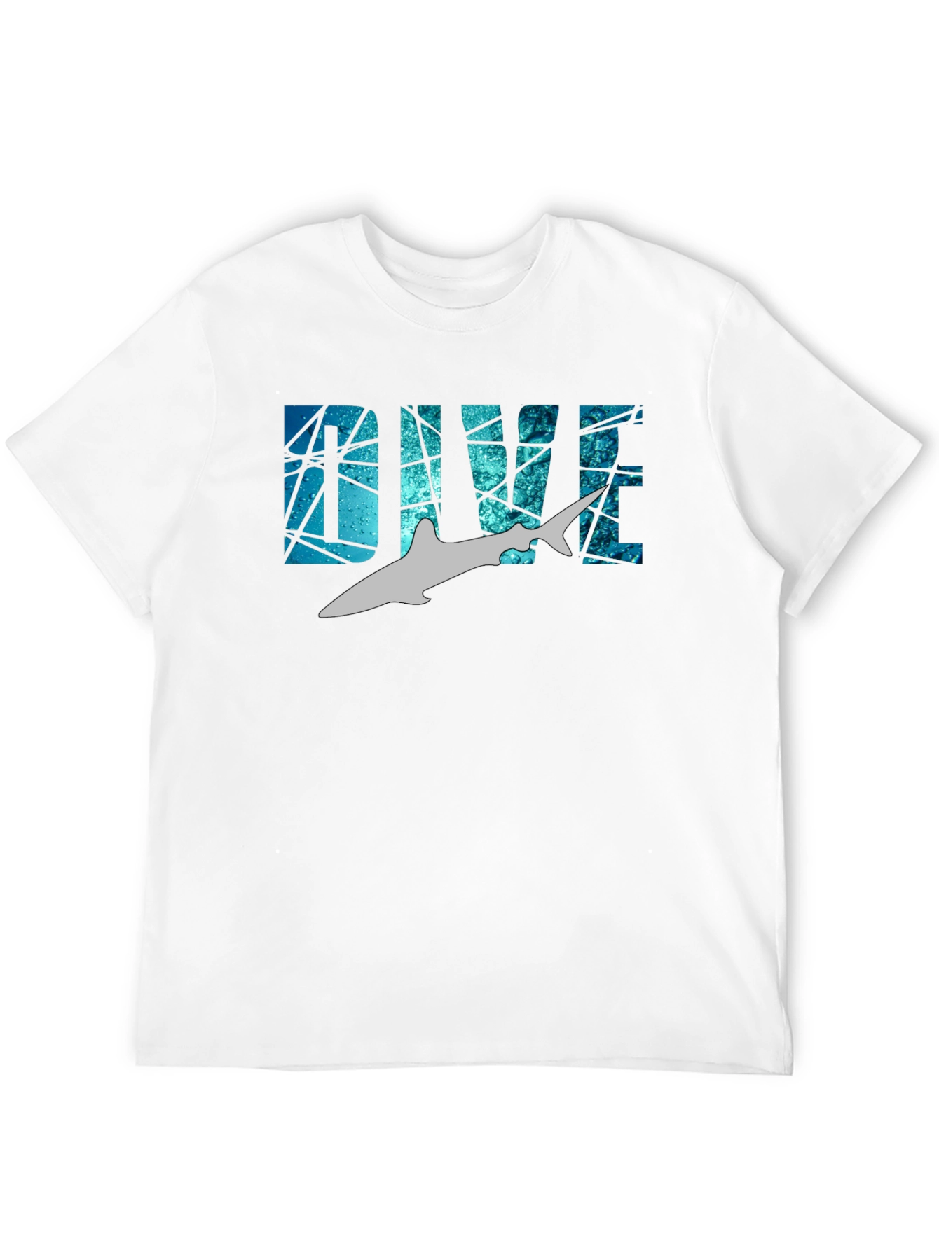 Dive Shark Graphic Black T-Shirt