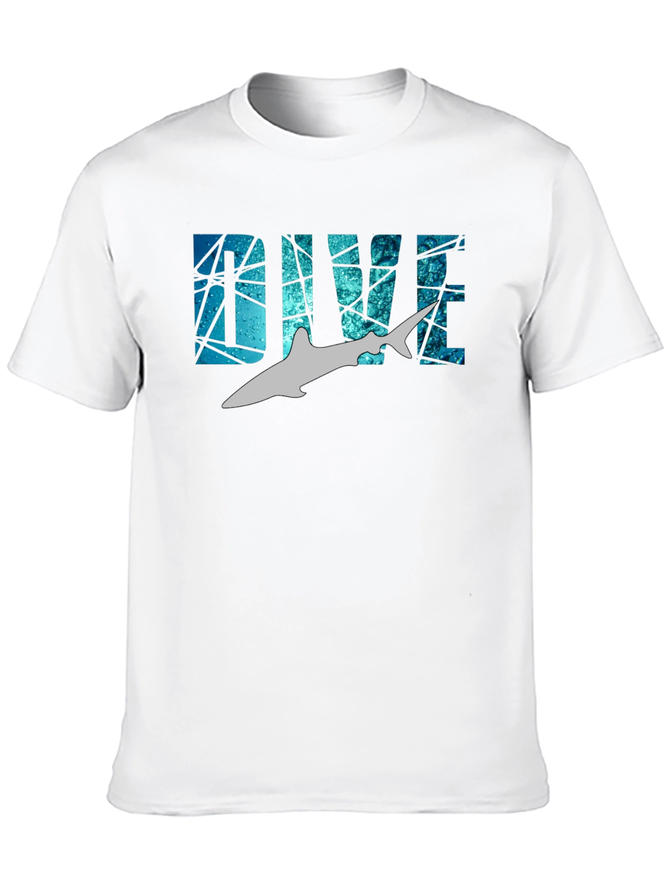 Dive Shark Graphic Black T-Shirt