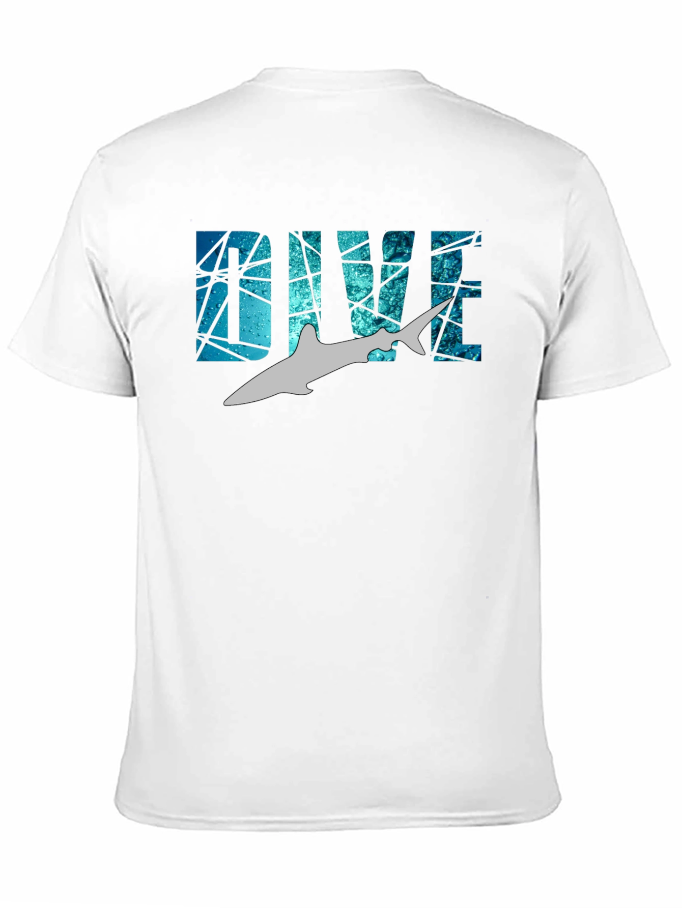 Dive Shark Graphic Black T-Shirt