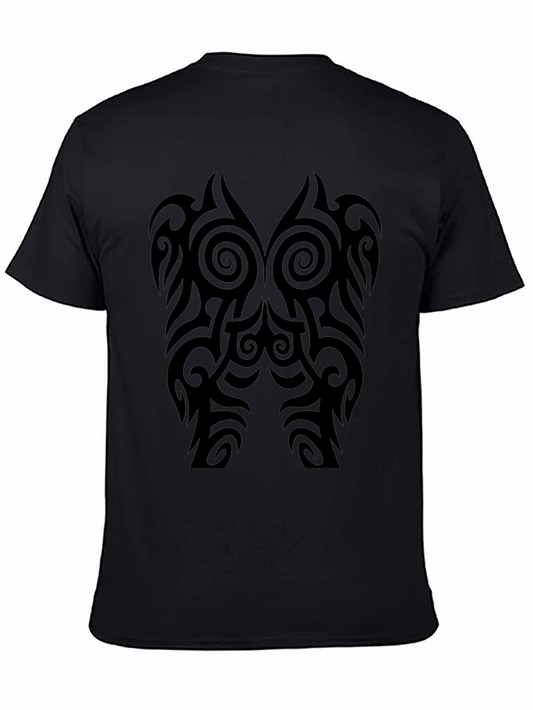 Tribal Tattoo Graphic Black T-Shirt