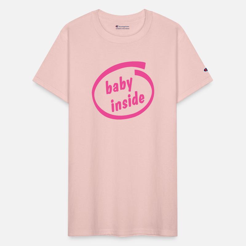 baby inside pink design for girl.
