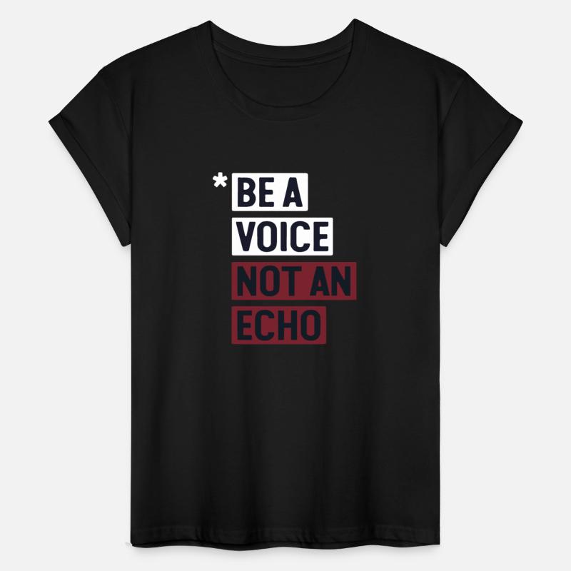 Be a voice not an echo minimalist typography
