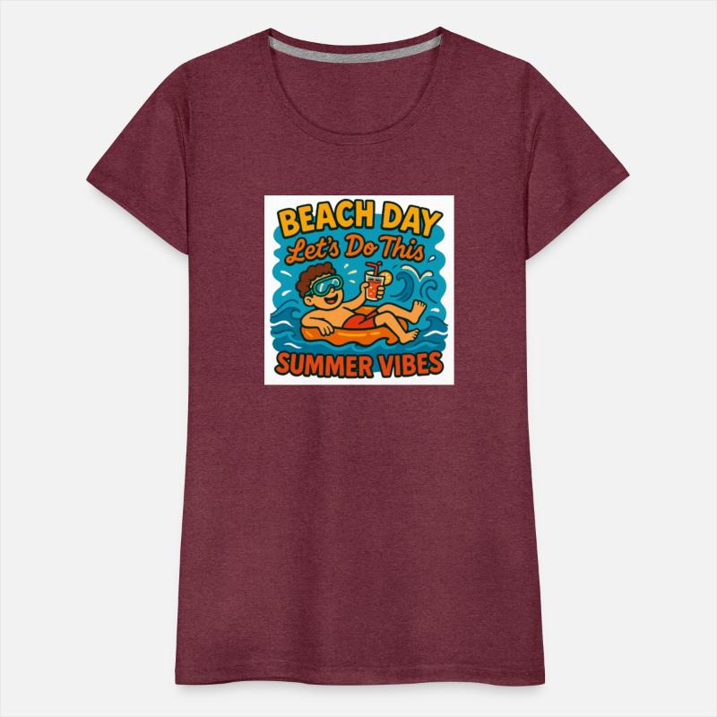 Beach Day Summer Vibes Illustration Relaxing