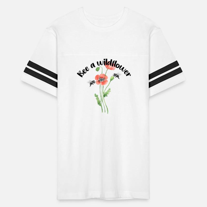 Bee a wildflower, poppies