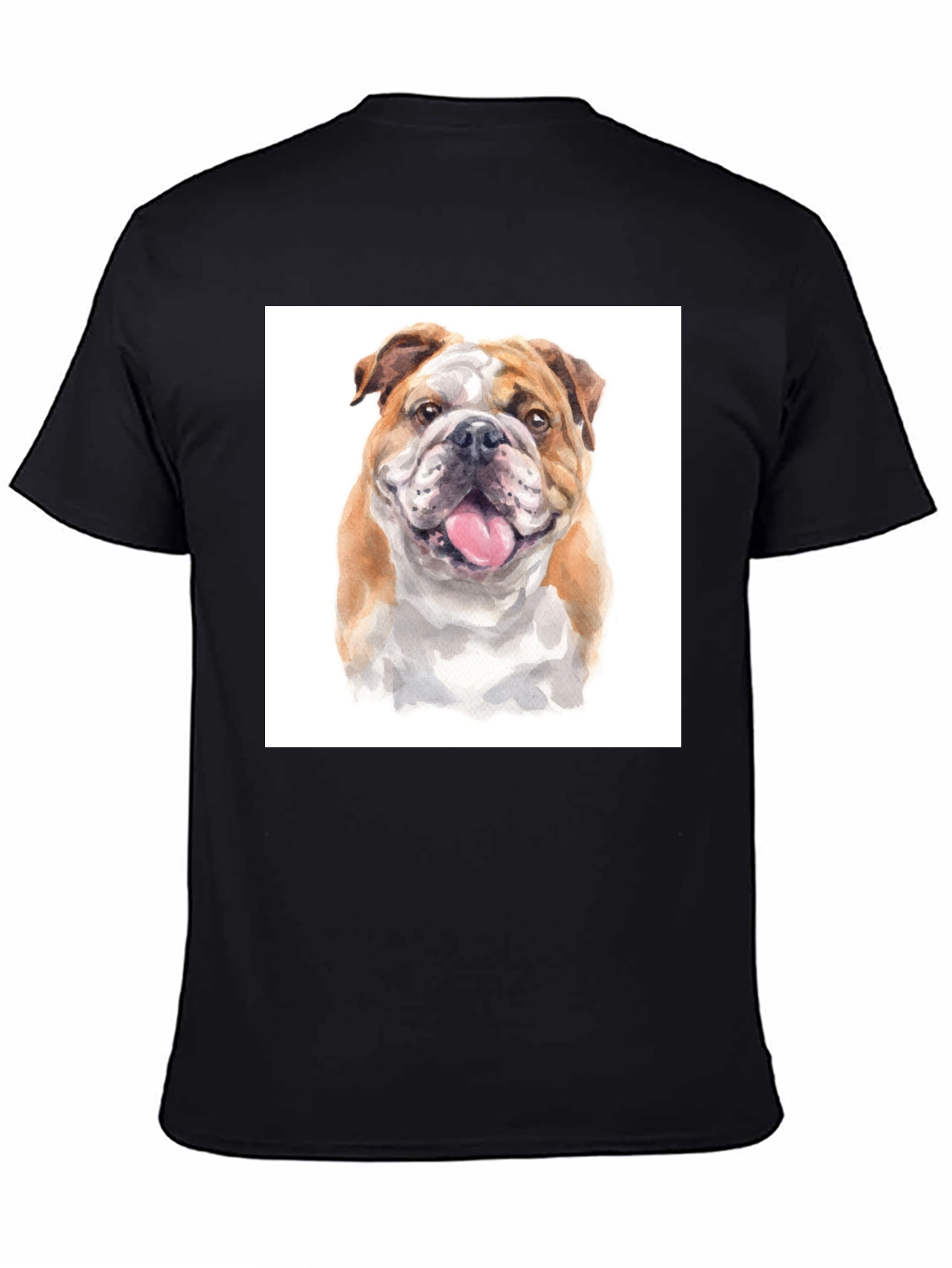 Bulldog Face T-Shirt – Detailed Dog Lover Graphic Tee