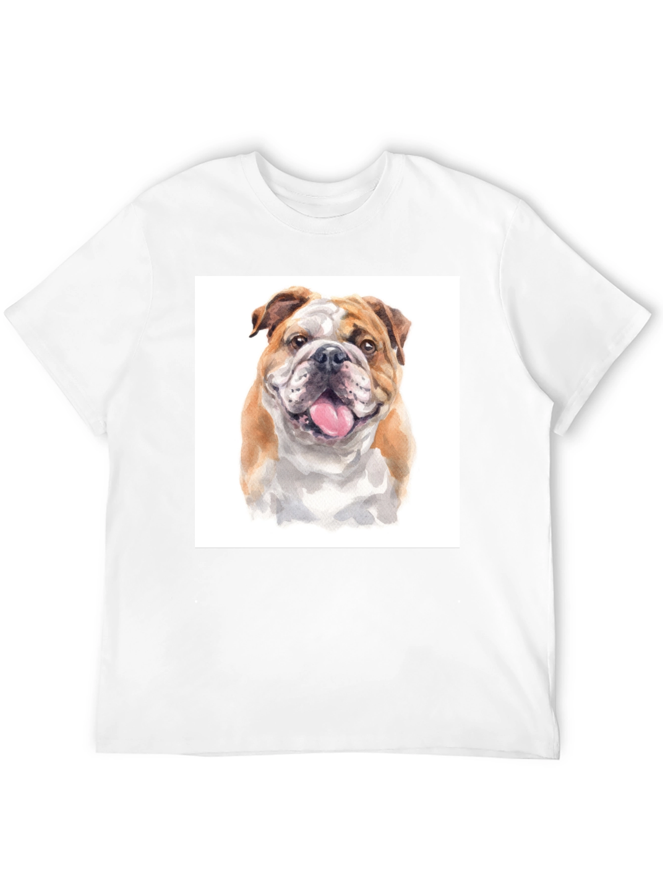 Bulldog Face T-Shirt – Detailed Dog Lover Graphic Tee