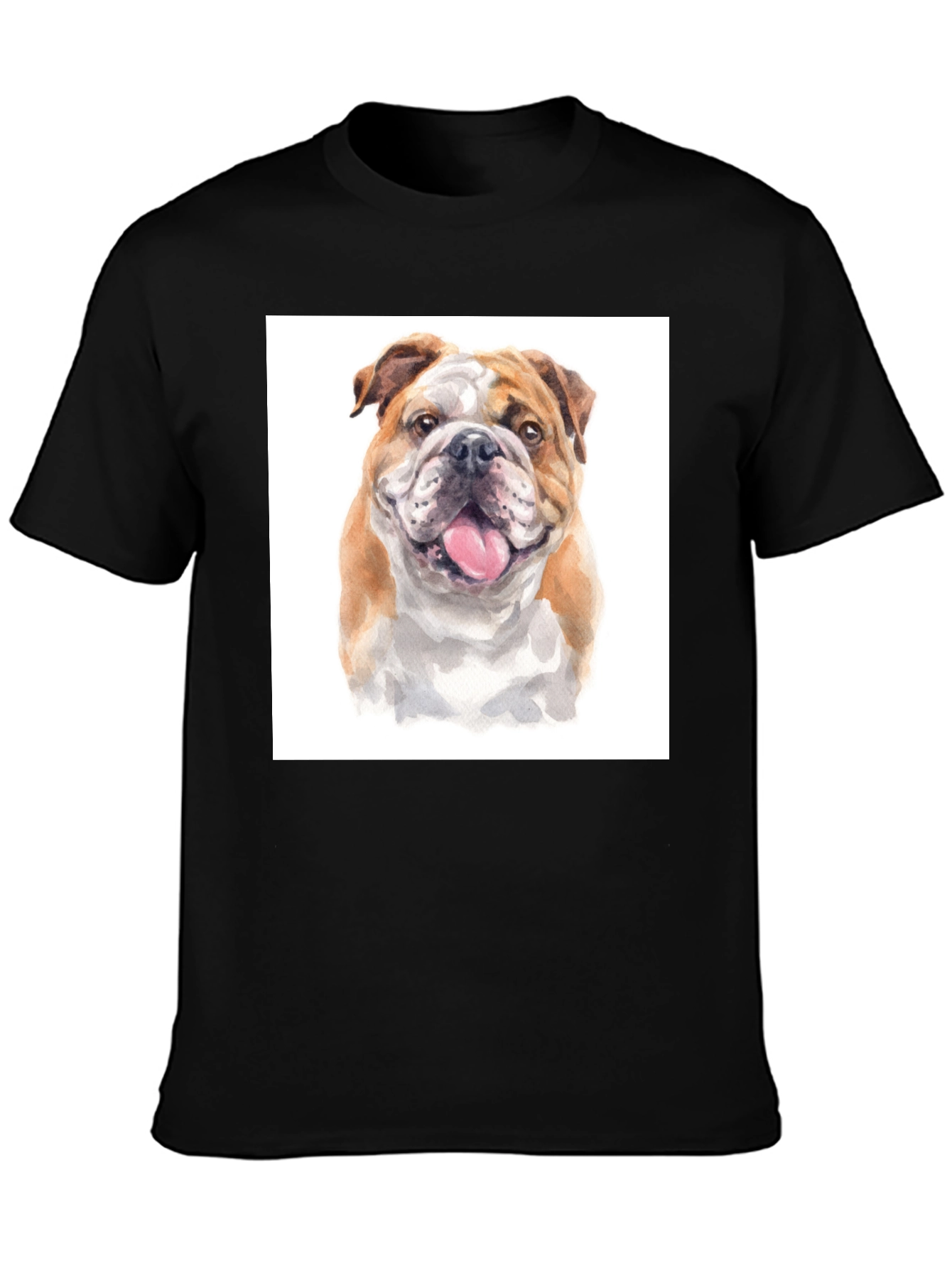Bulldog Face T-Shirt – Detailed Dog Lover Graphic Tee