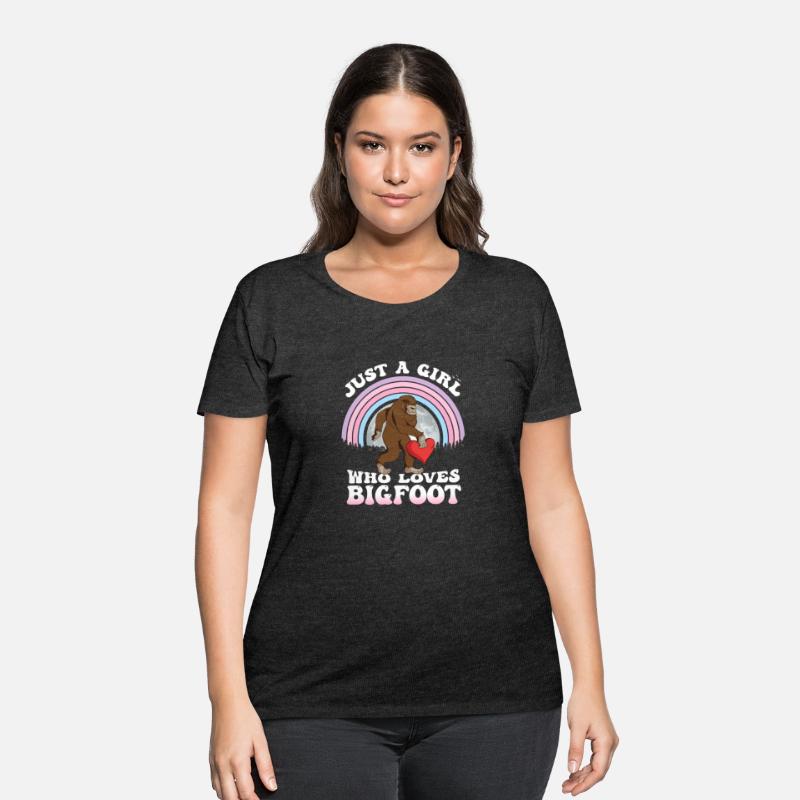 Bigfoot Heart Valentines Day Just Girl Who Loves