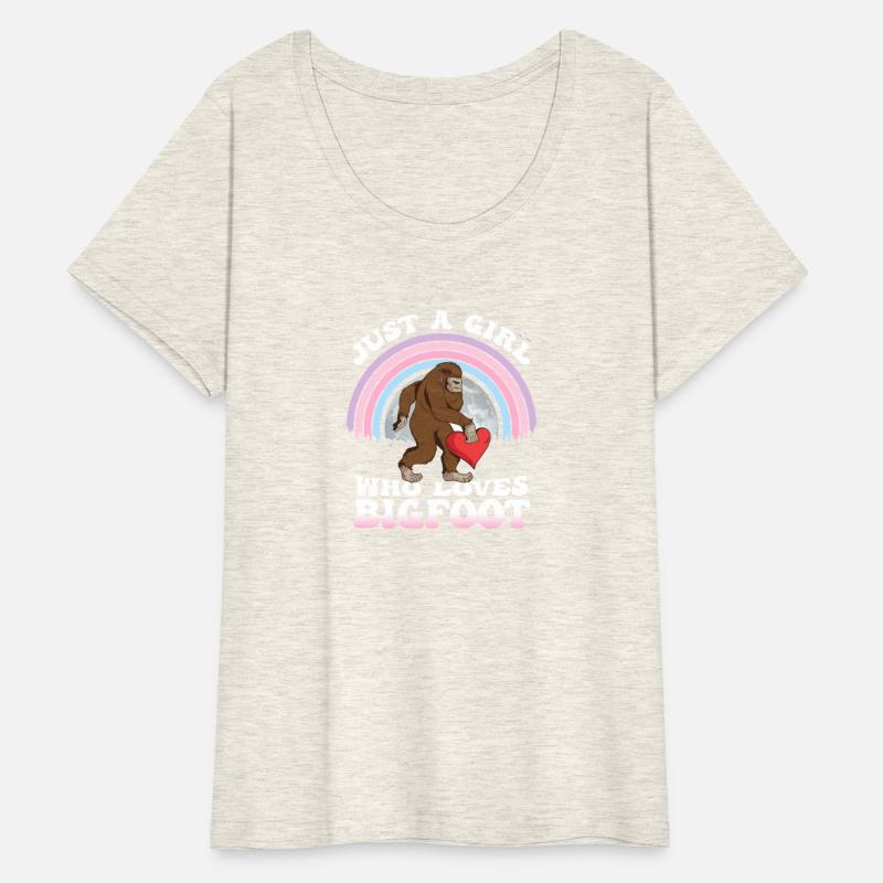 Bigfoot Heart Valentines Day Just Girl Who Loves