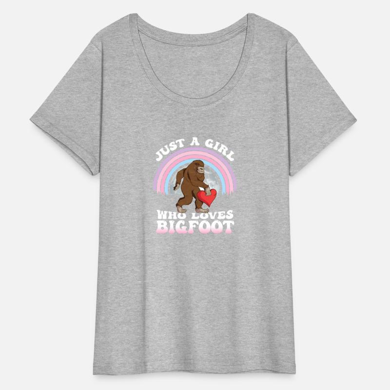 Bigfoot Heart Valentines Day Just Girl Who Loves