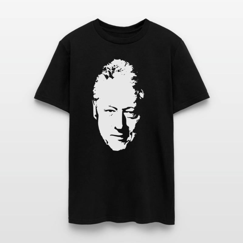 Bill Clinton White On Black Pop Art