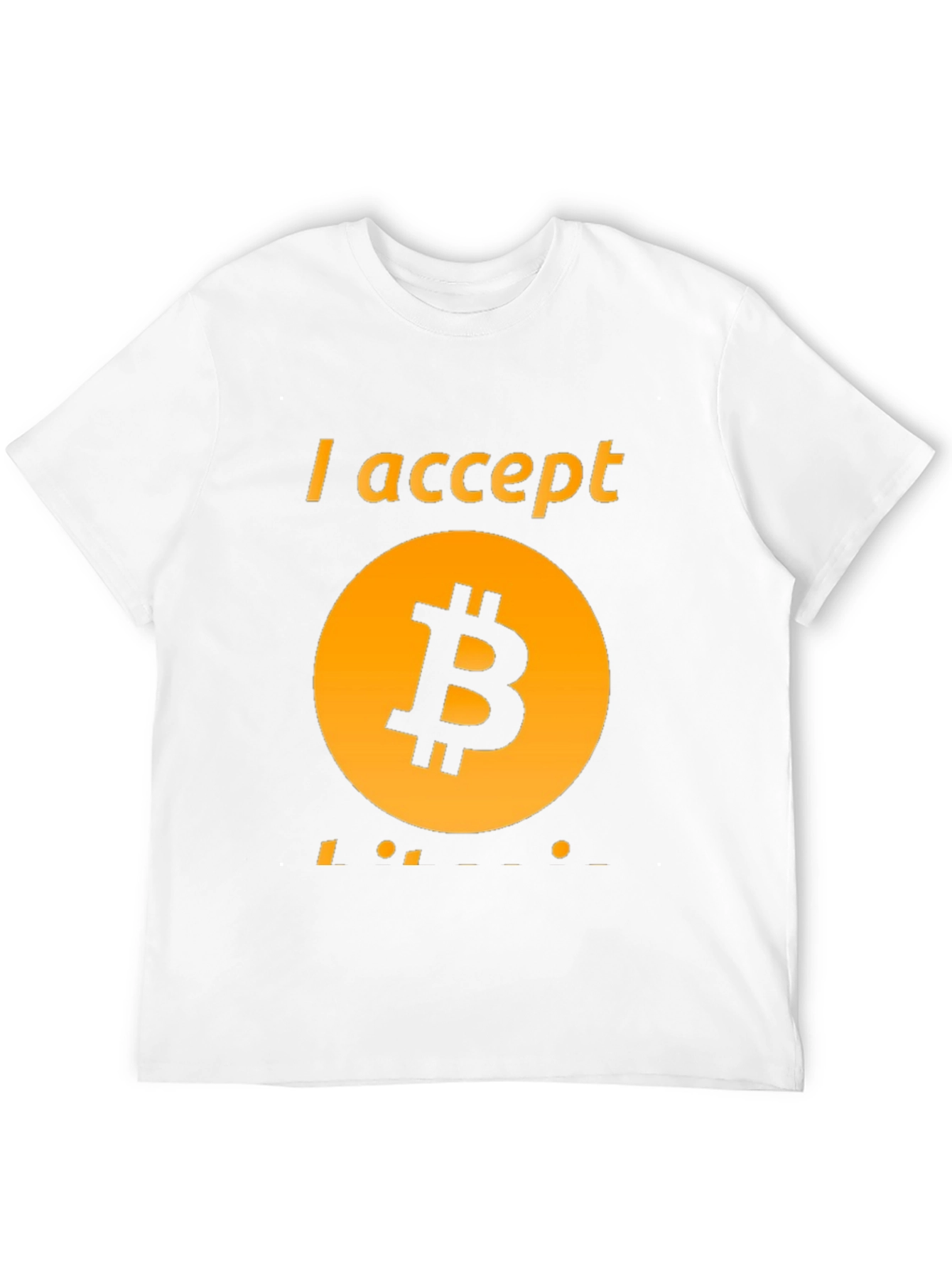 I Accept Bitcoin Black Tee