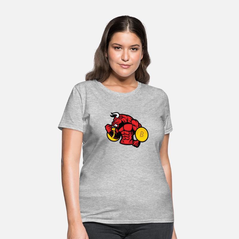 Bitcoin lover Bull BTC logo Crypto lover Hodl