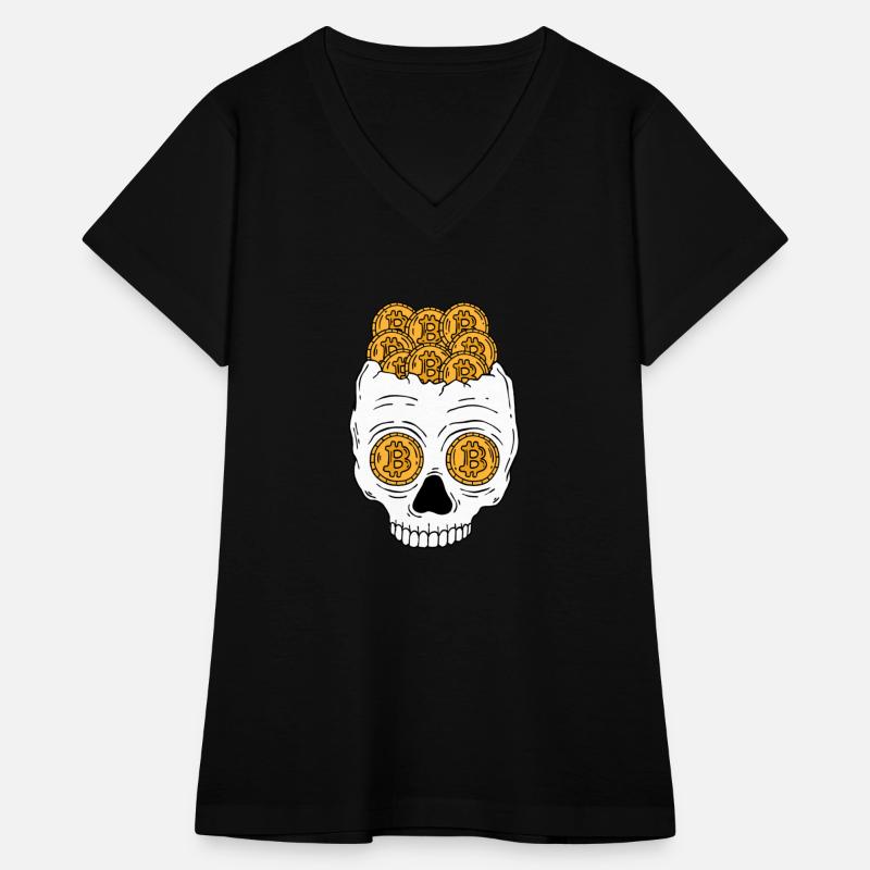 Bitcoin Skull BTC Stock Market Trader