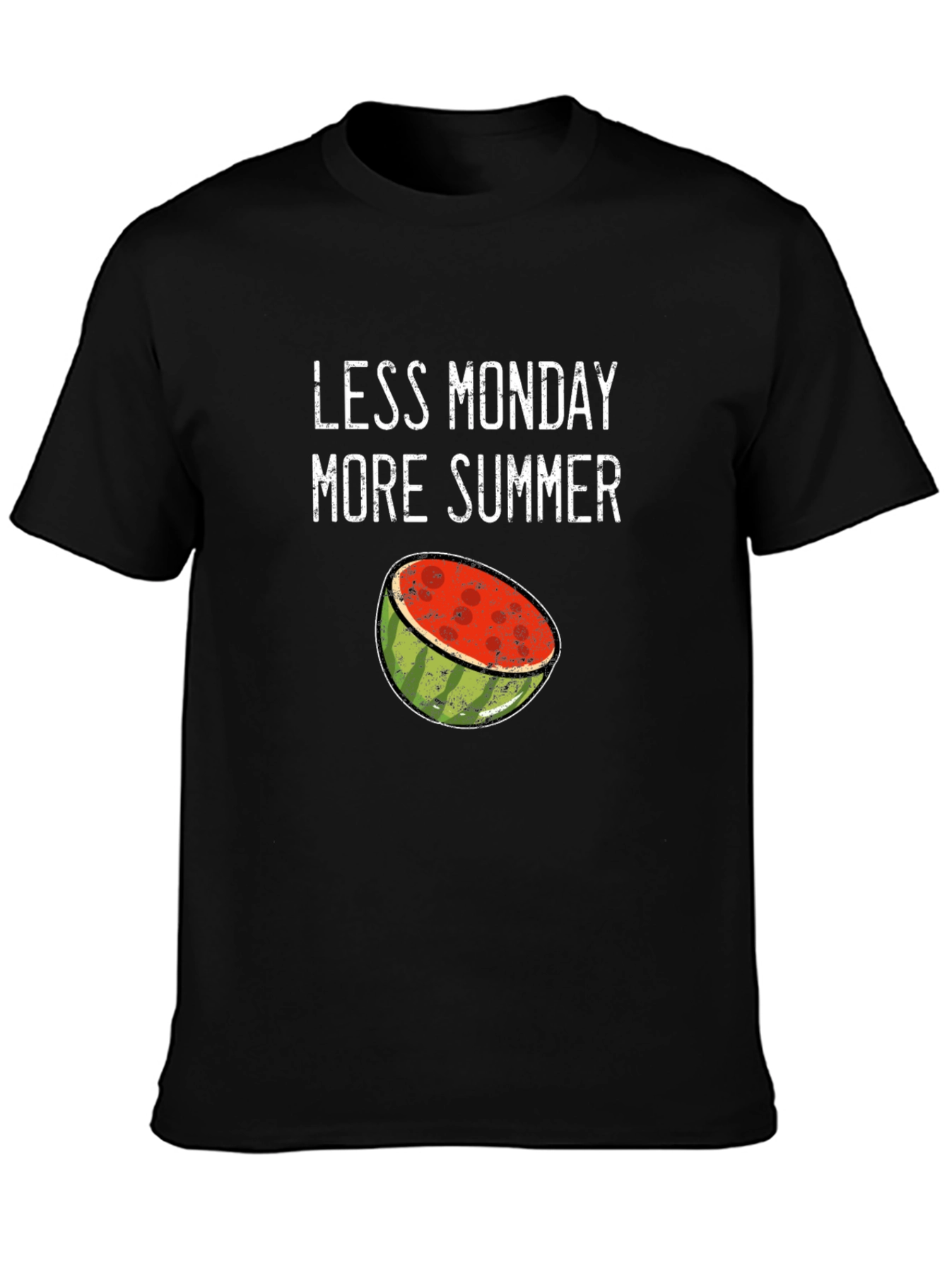 Less Monday More Summer Watermelon Graphic T-Shirt
