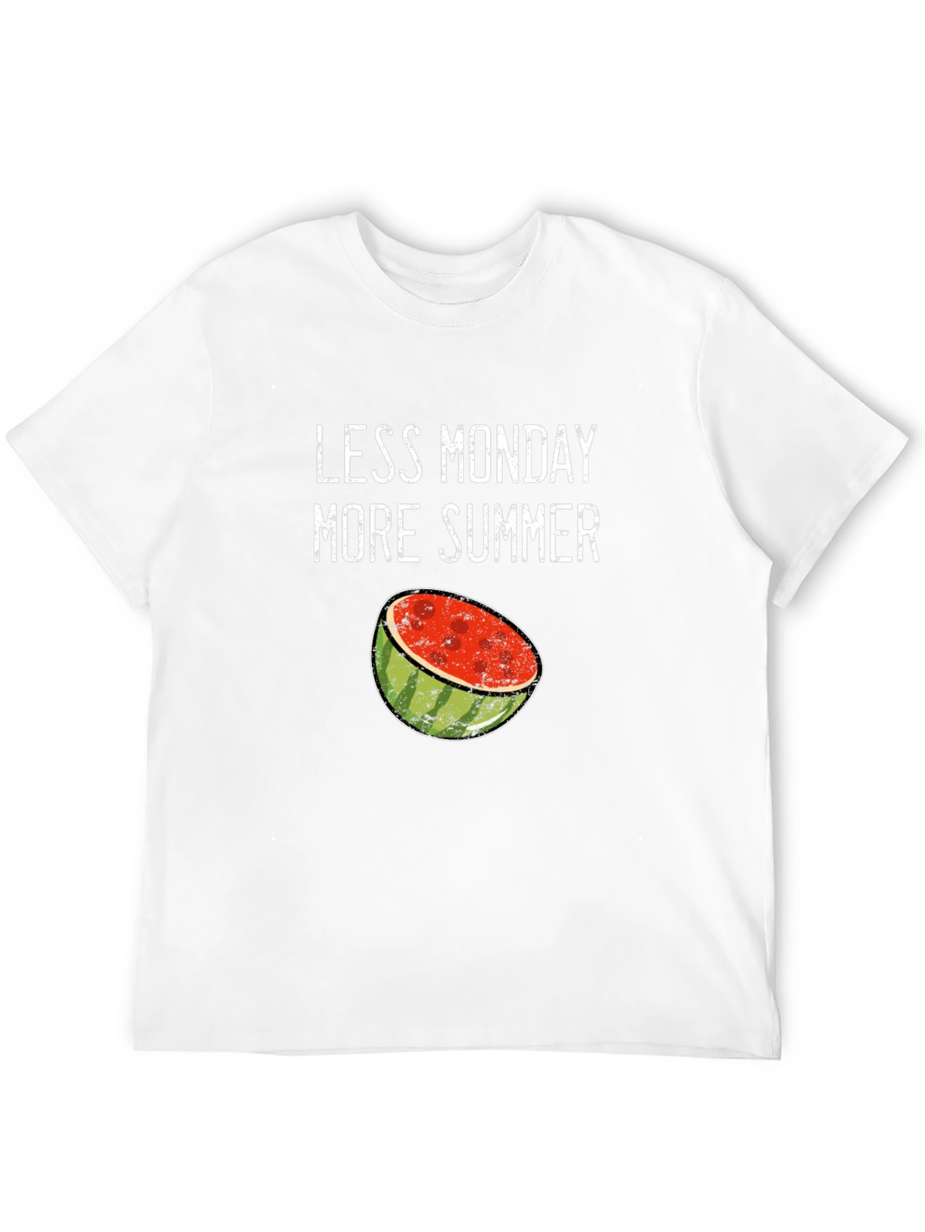 Less Monday More Summer Watermelon Graphic T-Shirt