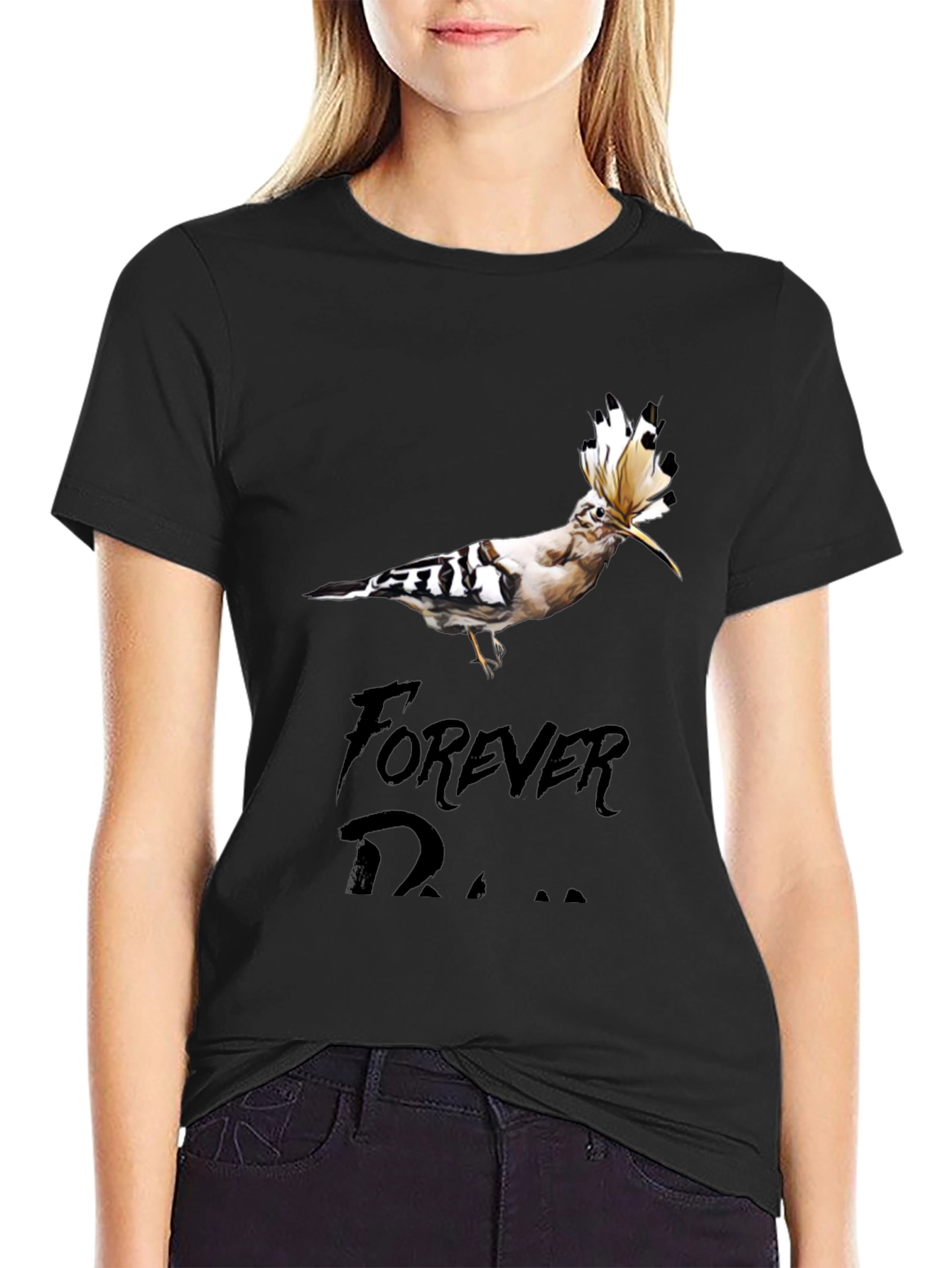 Unique Bird Graphic Tee - Forever Dreamer